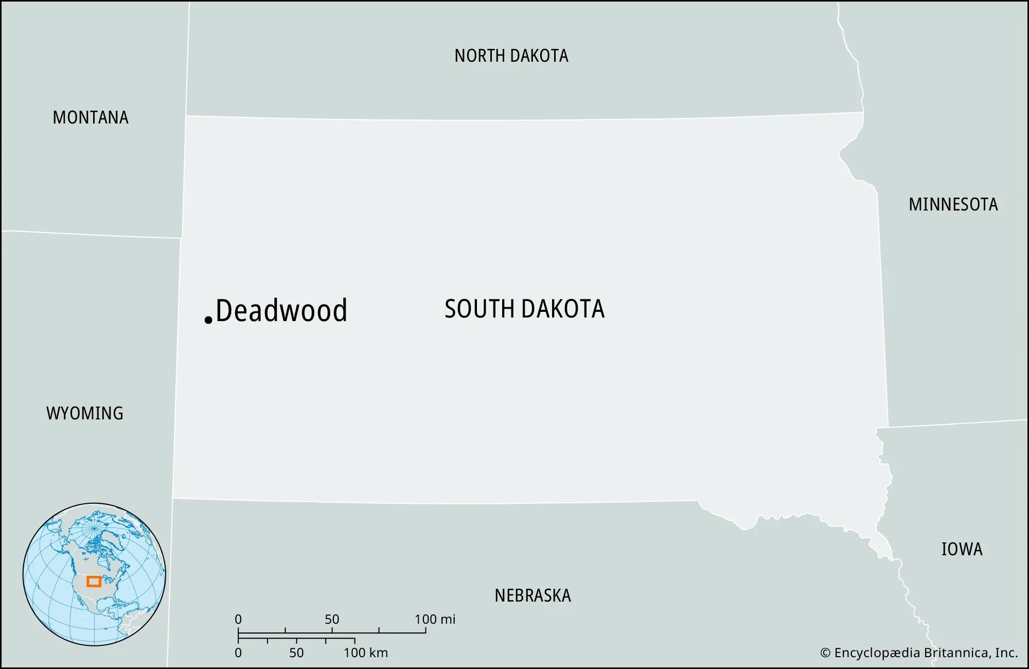 Deadwood South Dakota Map History Facts Britannica