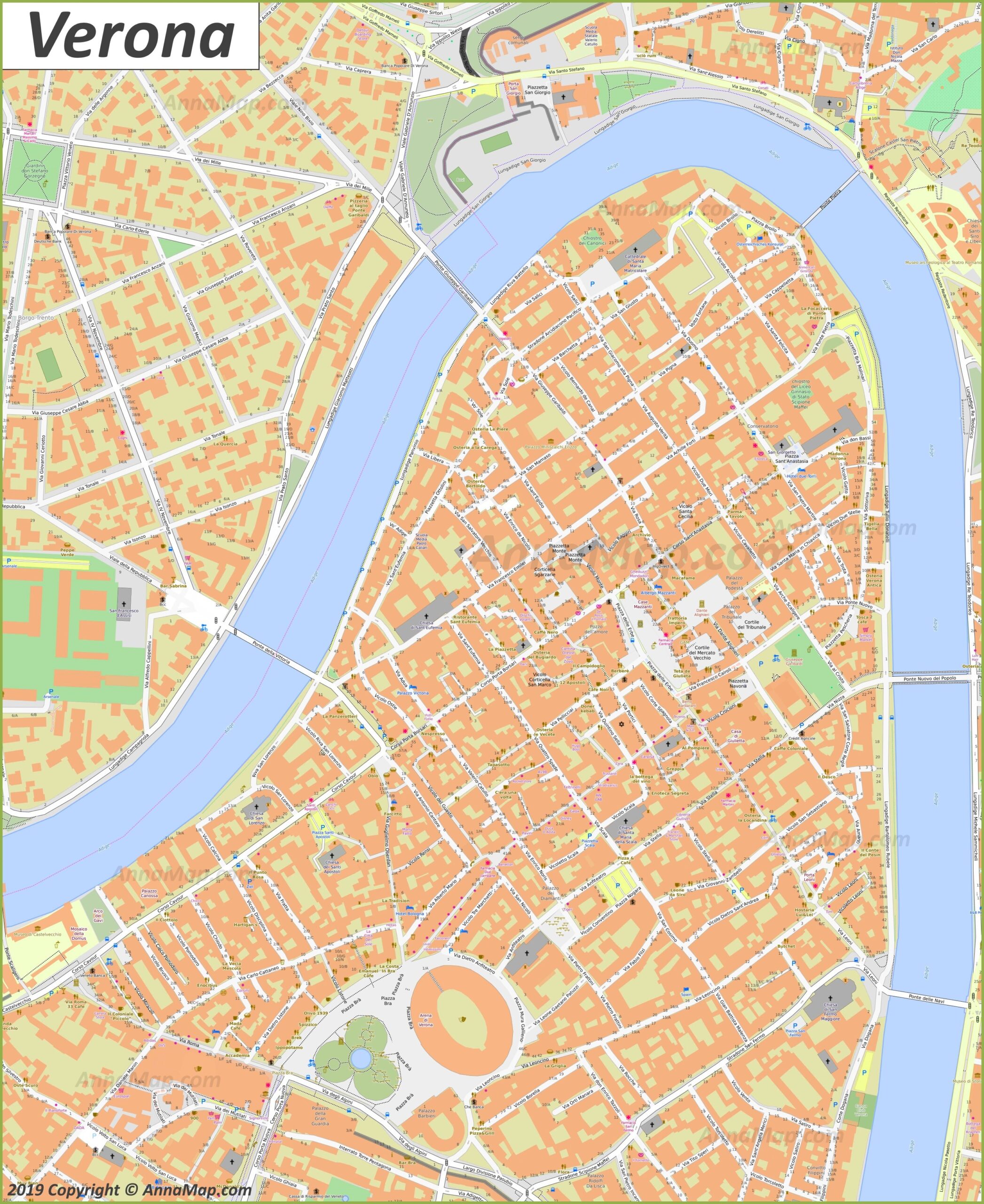 city map verona