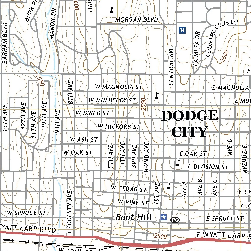 Dodge City KS 2018 24000 Scale Map By United States Geological Survey Avenza Maps