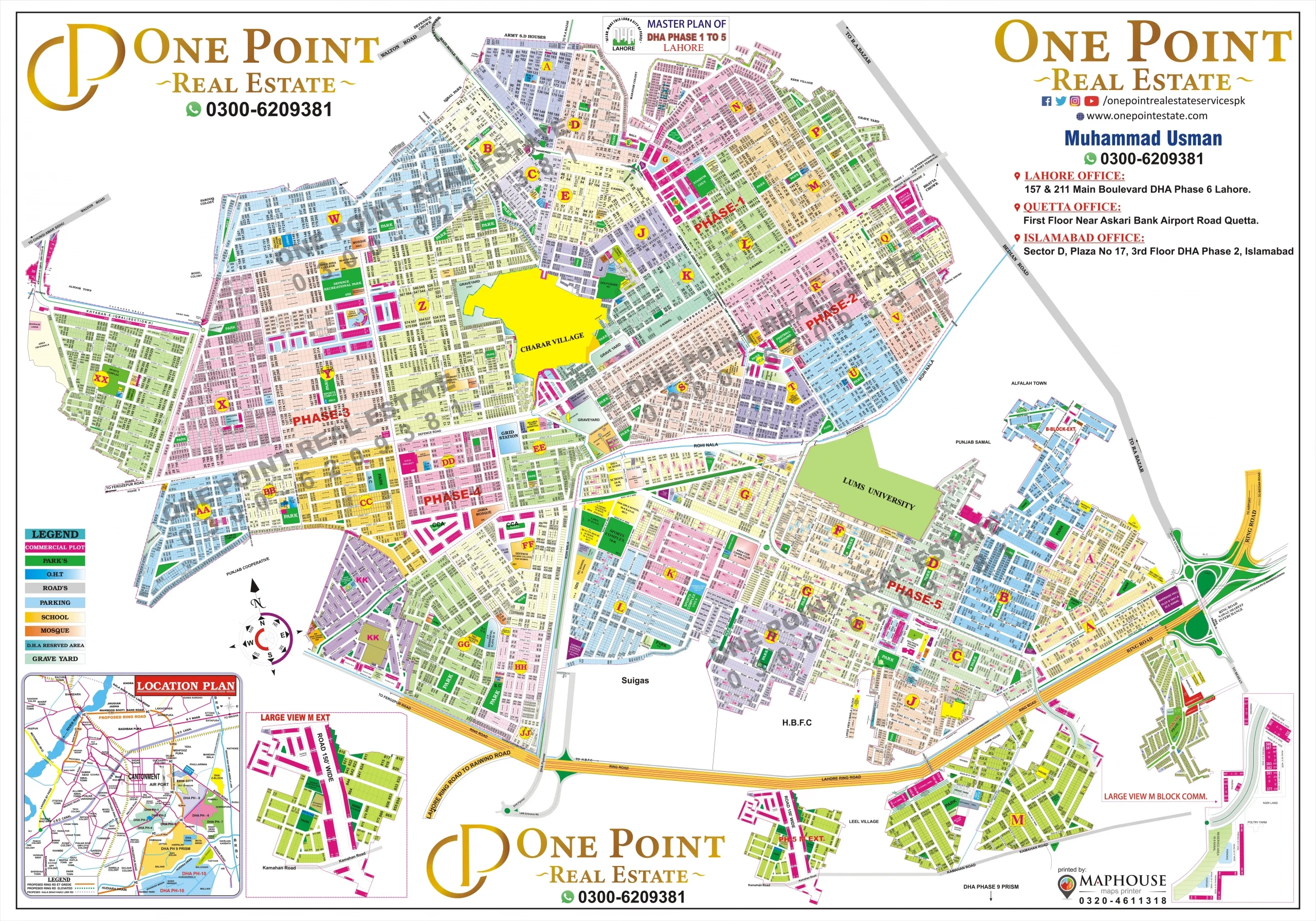 Download Lahore Smart City Map One Point Estate