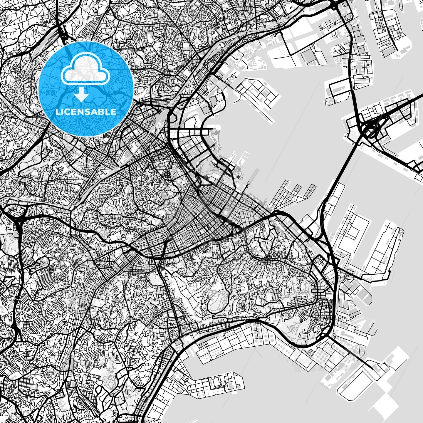 Downtown Map Of Yokohama Japan HEBSTREITS Downtown Map Of Yokohama Japan HEBSTREITS