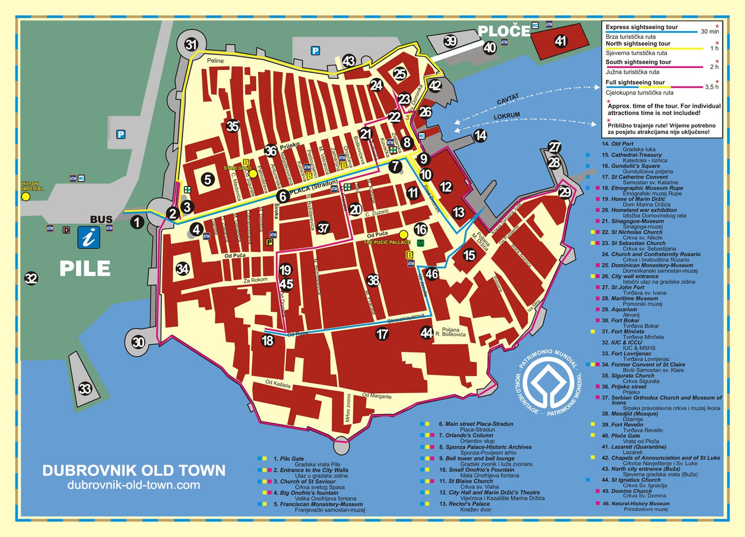 Dubrovnik Old Town Map Dubrovnik Old Town Map Will Guide You Trough Medieval Streets Of Dubrovnik 