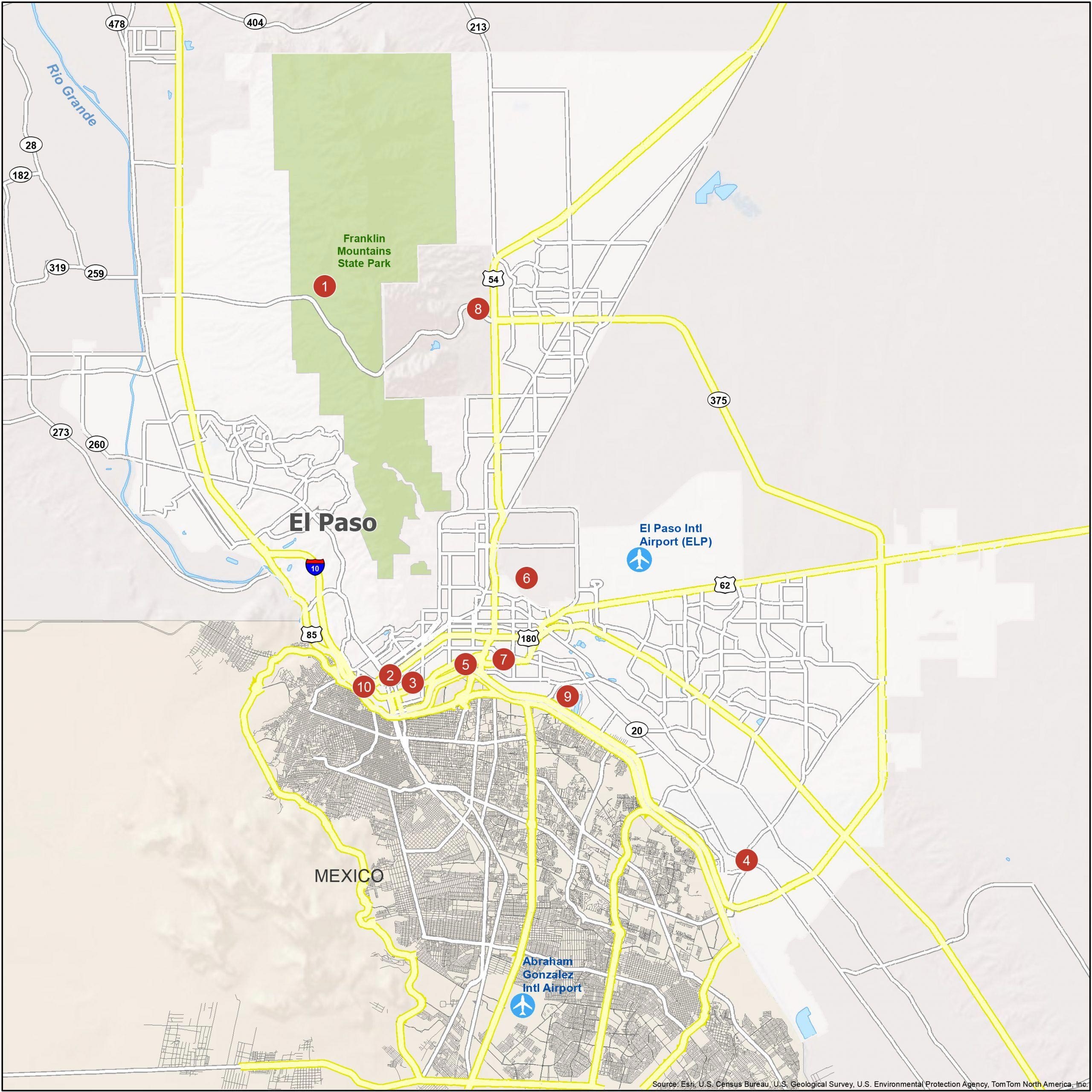 city map of el paso texas city map of el paso texas