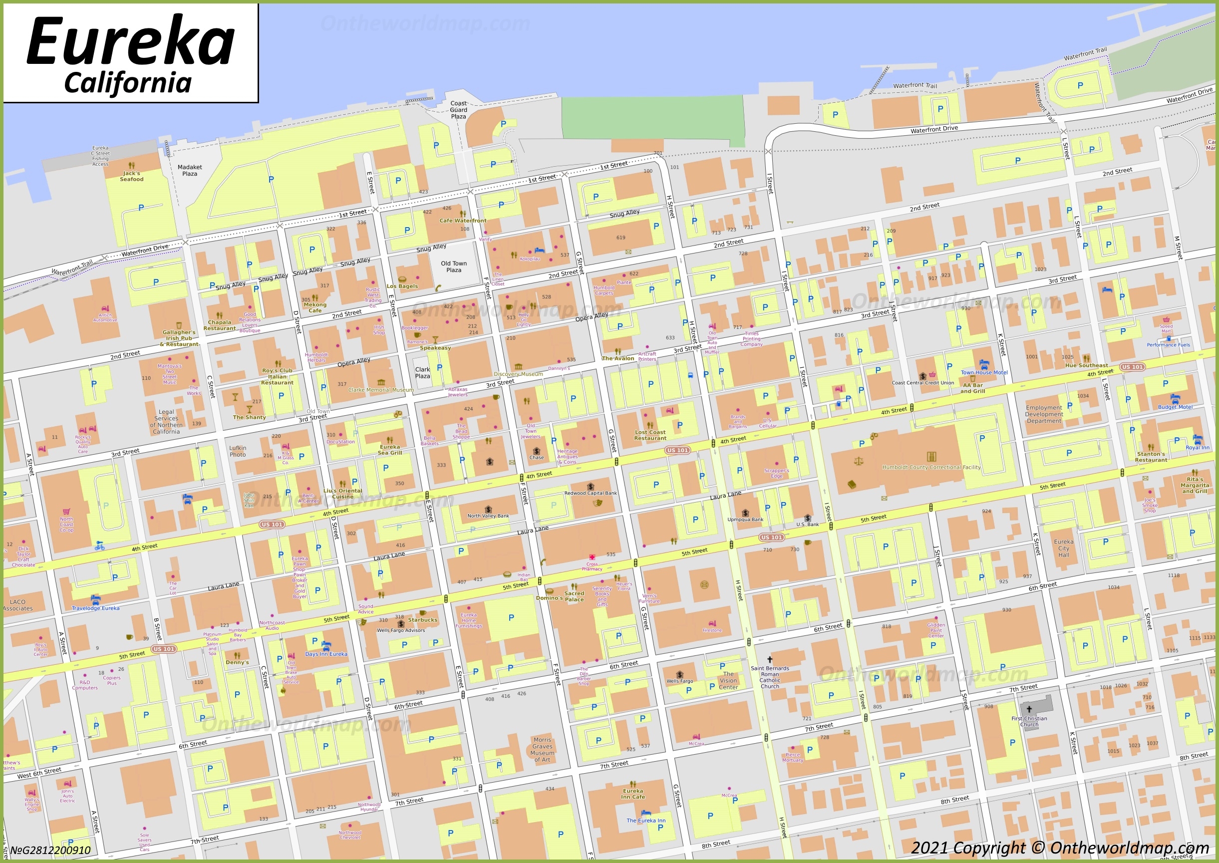 eureka city map
