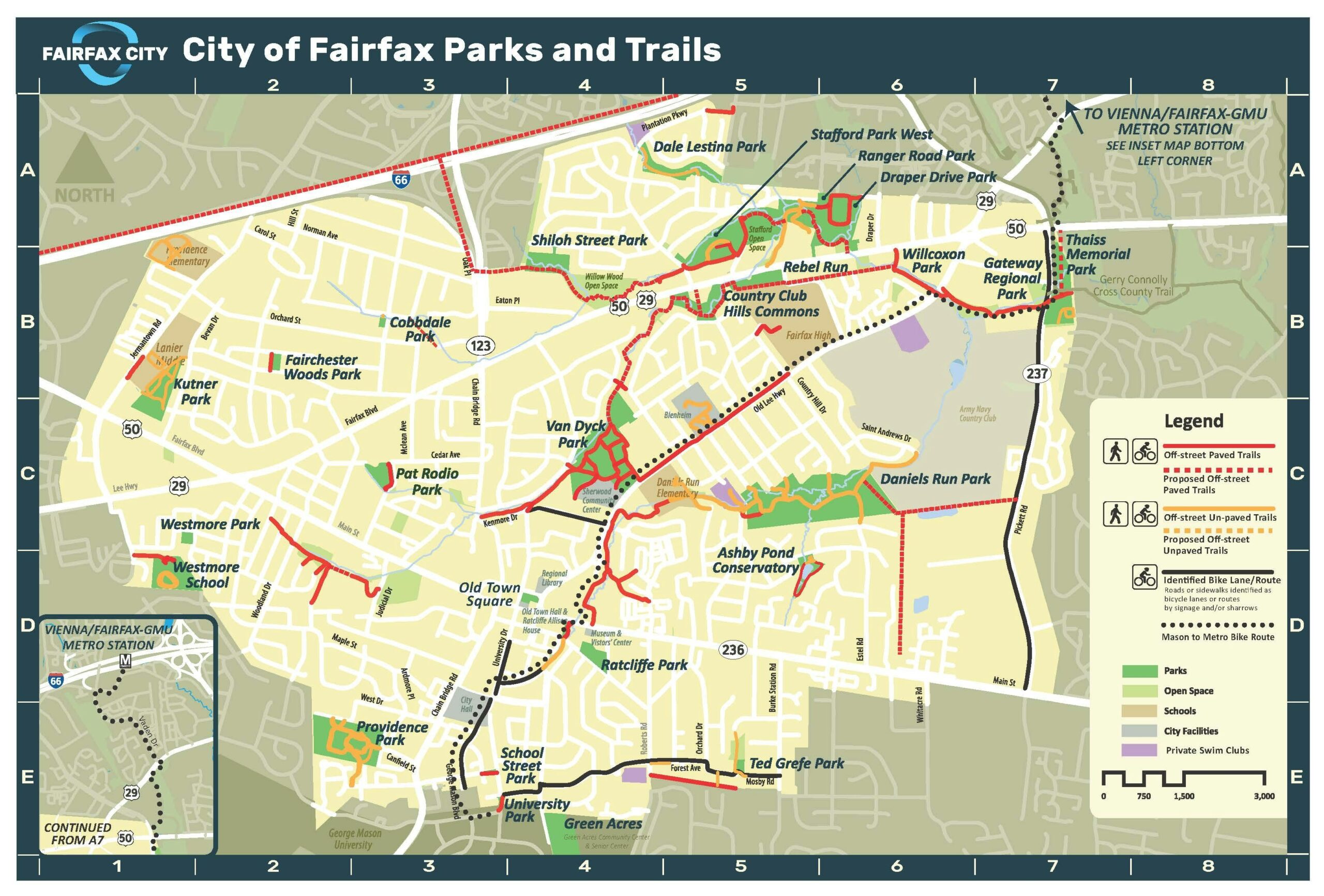 Fairfax City Trails Map Pickett Road Connector Trail Engage Fairfax