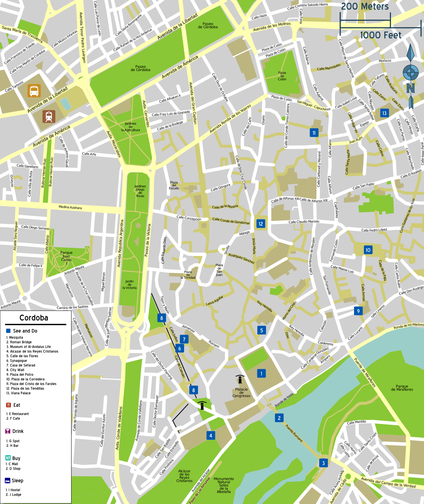cordoba city map cordoba city map