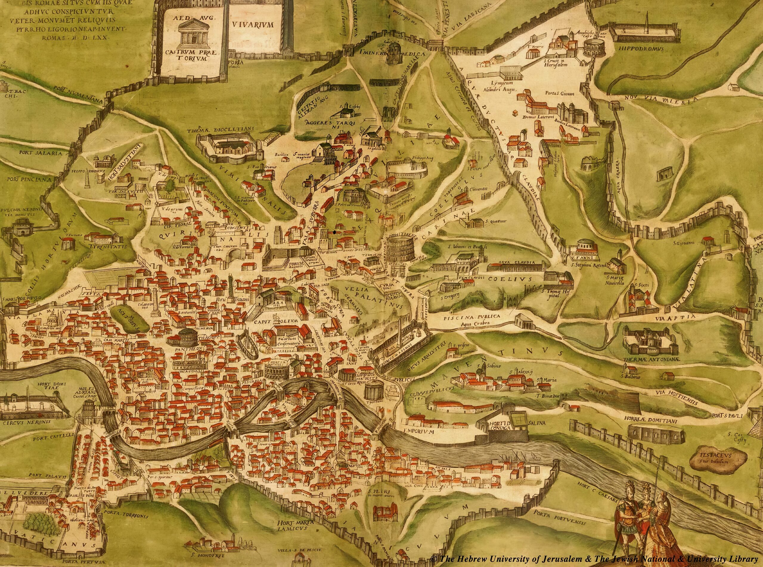map ancient city rome