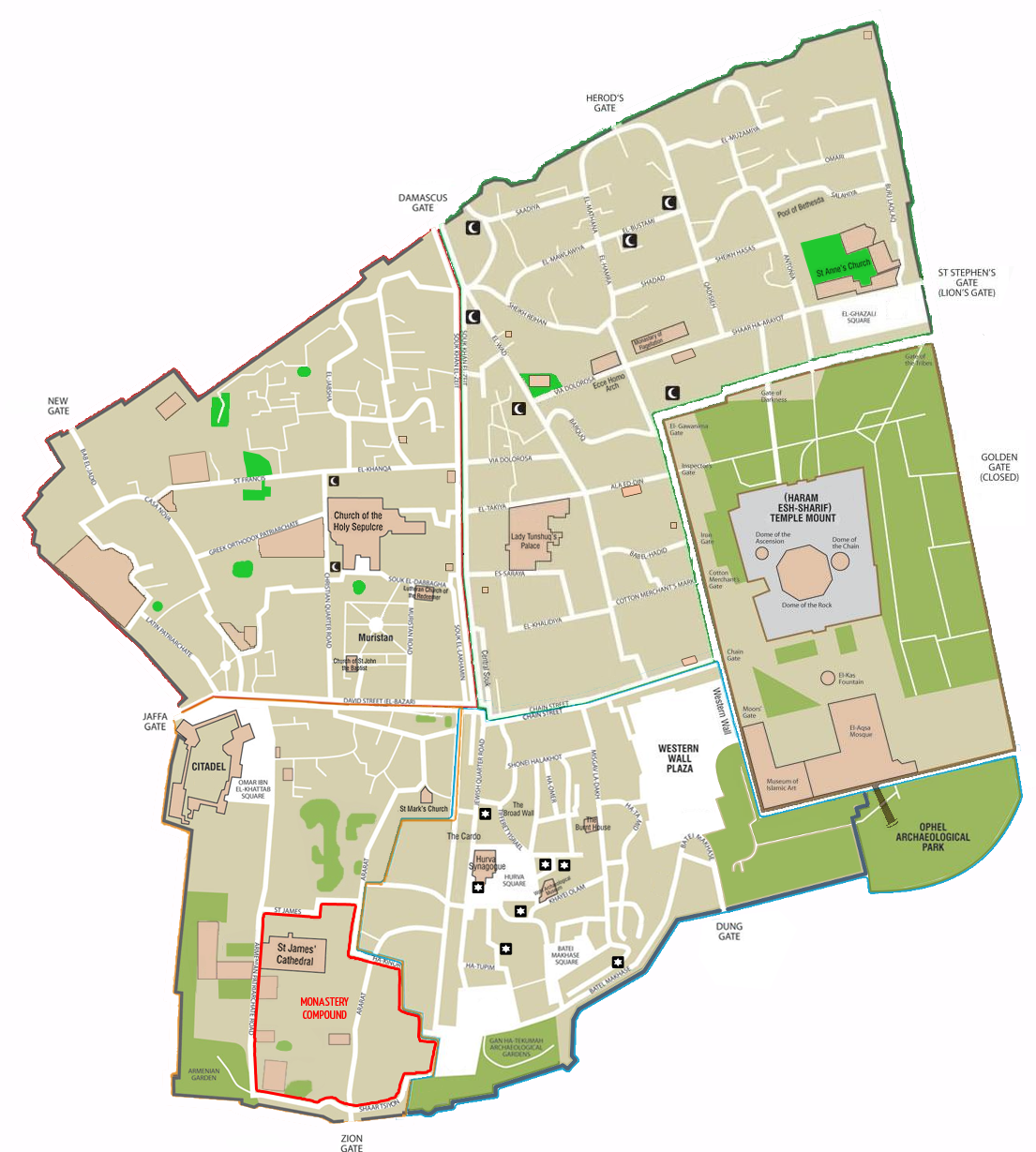 File Map Of Jerusalem The Old City EN png Wikimedia Commons File Map Of Jerusalem The Old City EN png Wikimedia Commons