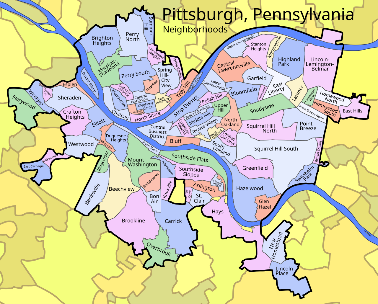 File Pittsburgh Pennsylvania Neighborhoods svg Wikipedia