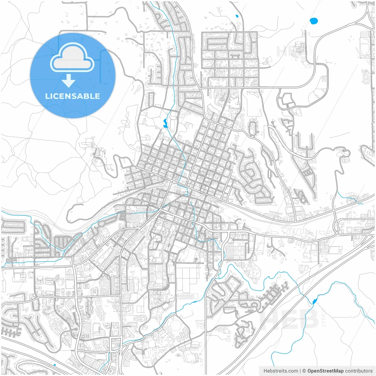 Flagstaff Arizona United States City Map With High Resolution Roads HEBSTREITS Flagstaff Arizona United States City Map With High Resolution Roads HEBSTREITS