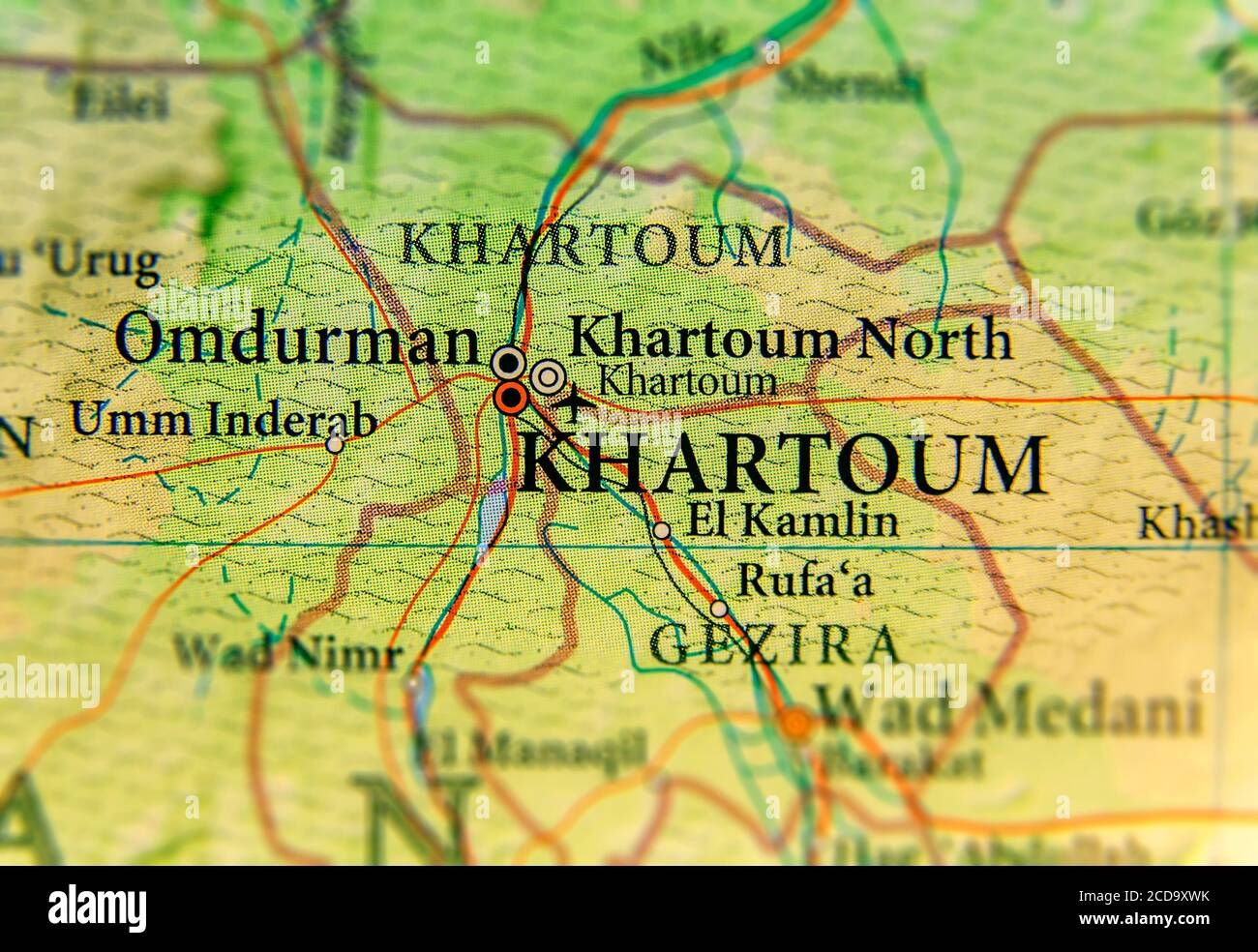 Geographic Map Of Sudan With Capital City Khartoum Stock Photo Alamy Geographic Map Of Sudan With Capital City Khartoum Stock Photo Alamy