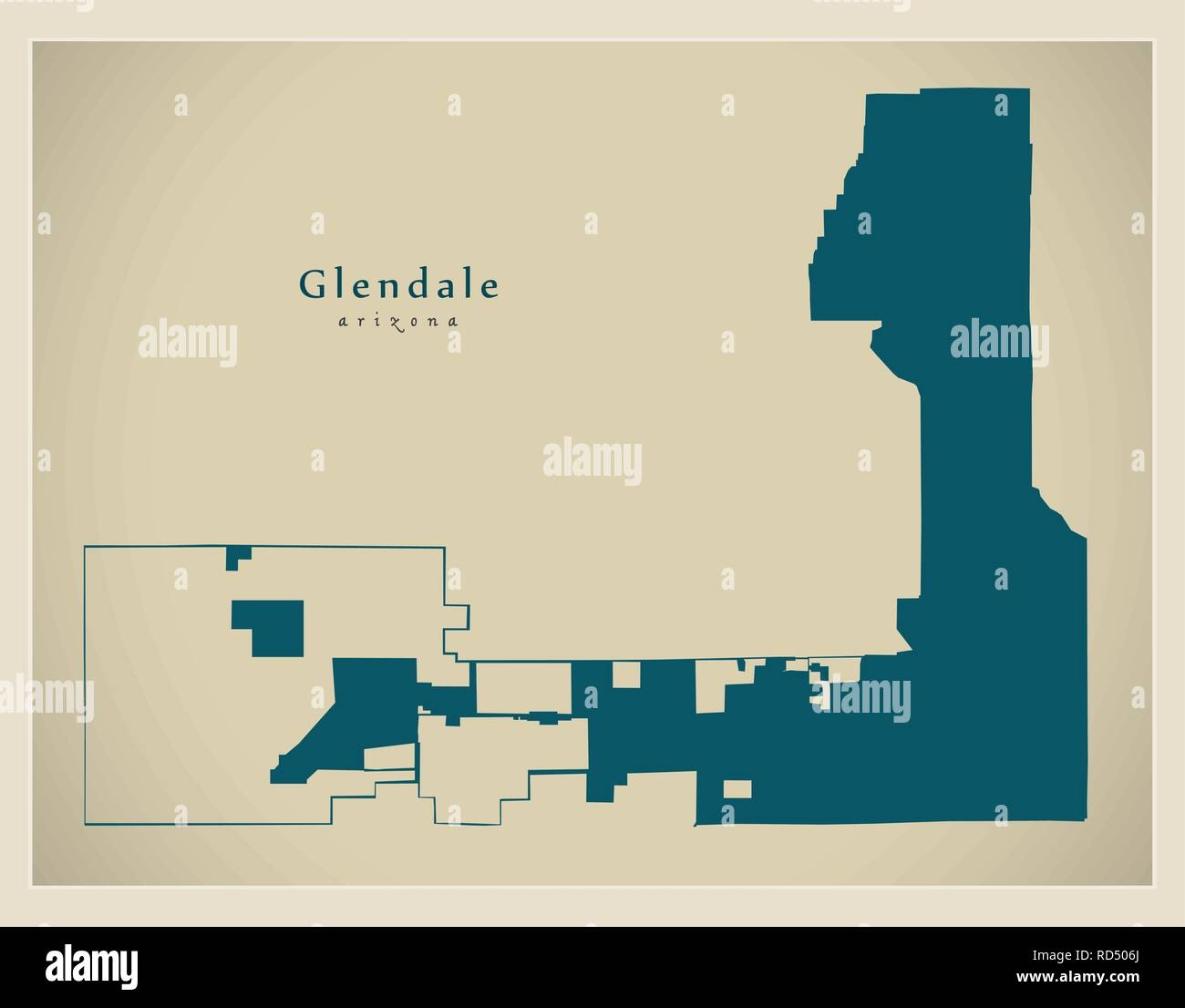 Glendale Map Hi res Stock Photography And Images Alamy
