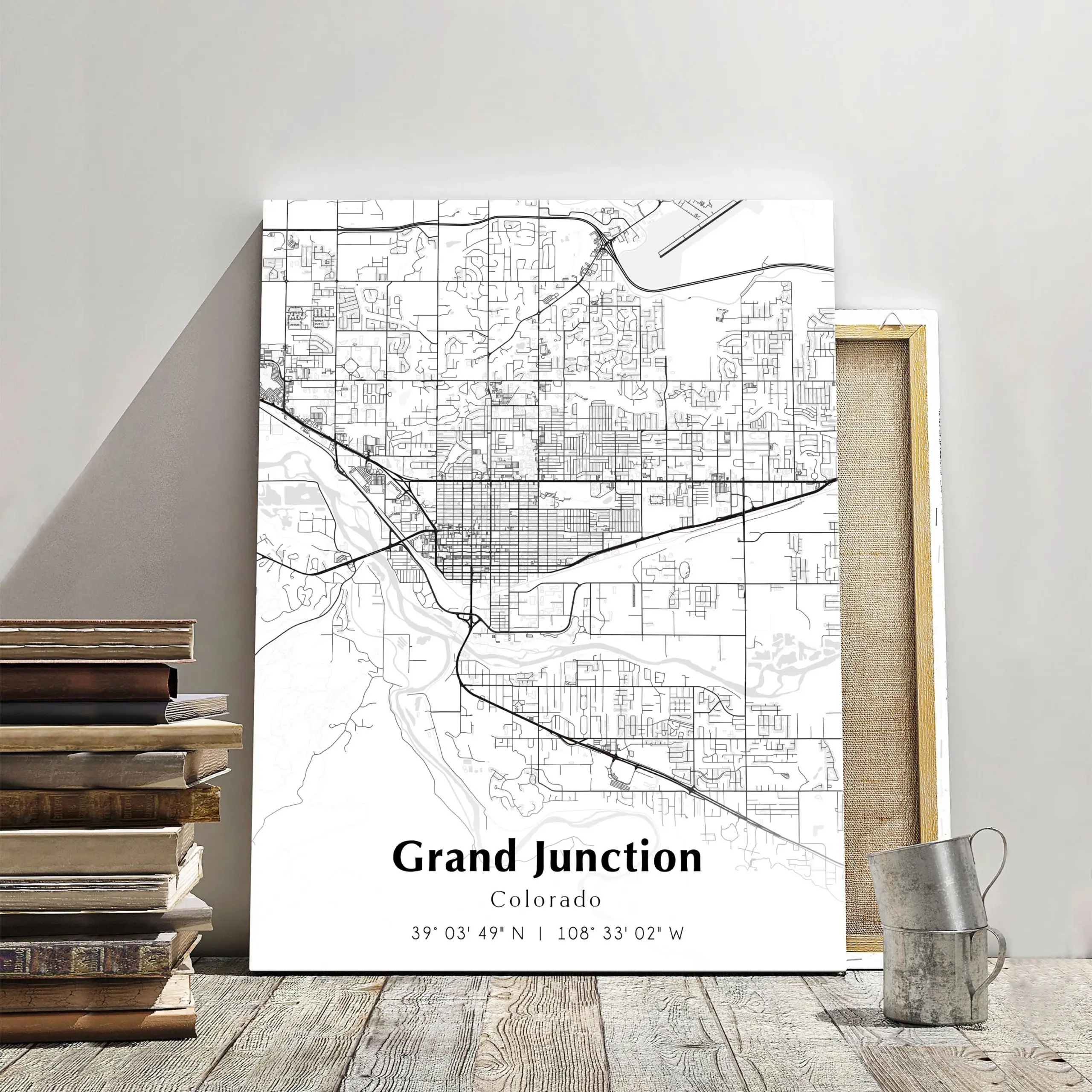 Grand Junction City Map Print Grand Junction Colorado Map Poster USA City Street Map Map Of Grand Junction Grand Junction Print Etsy Denmark
