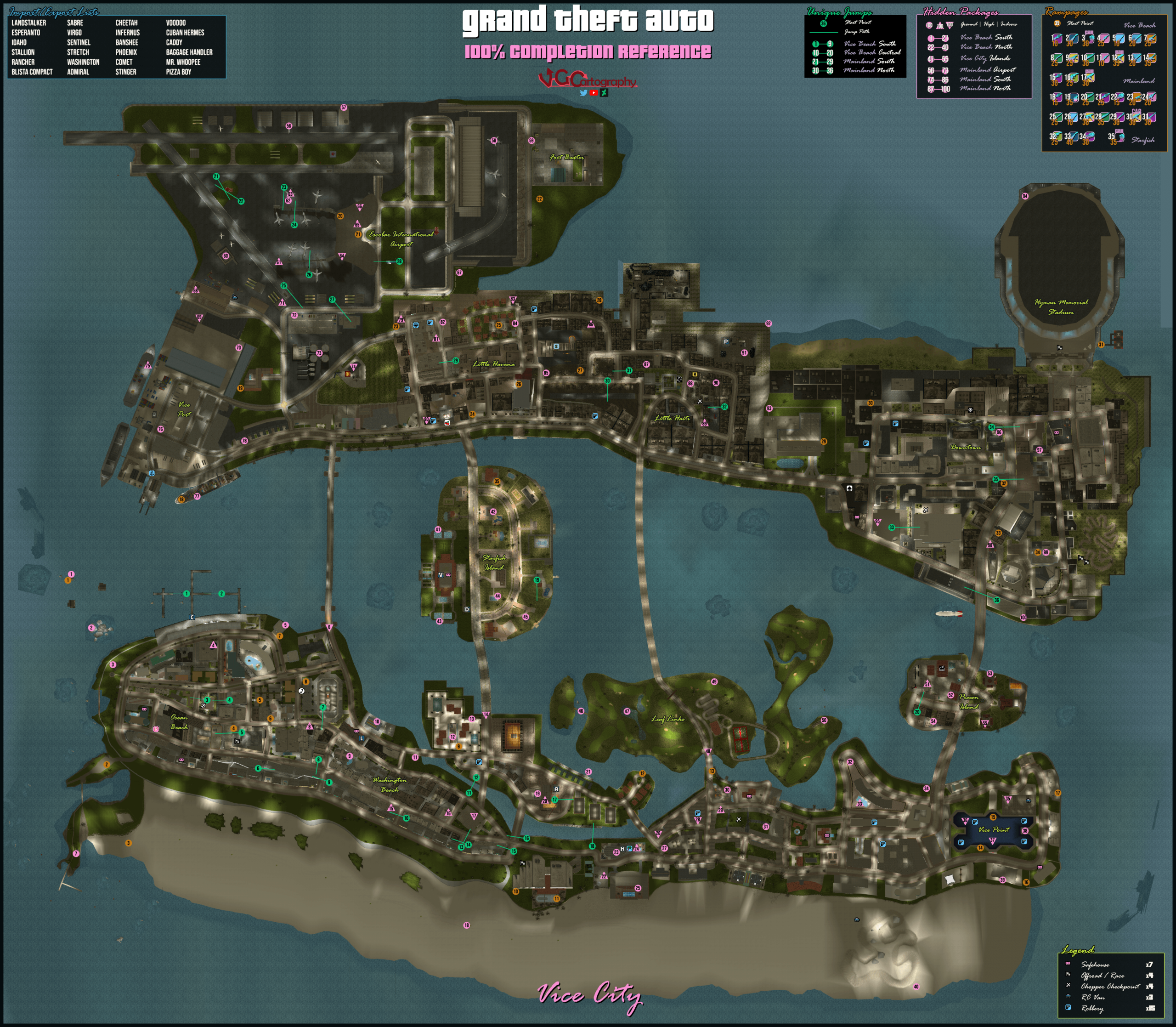 grand theft auto vice city map