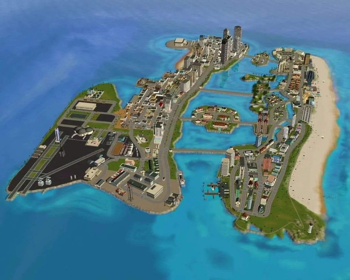 Grand Theft Auto Vice City 2002 Map It Felt Pretty Big Back Then R GTA