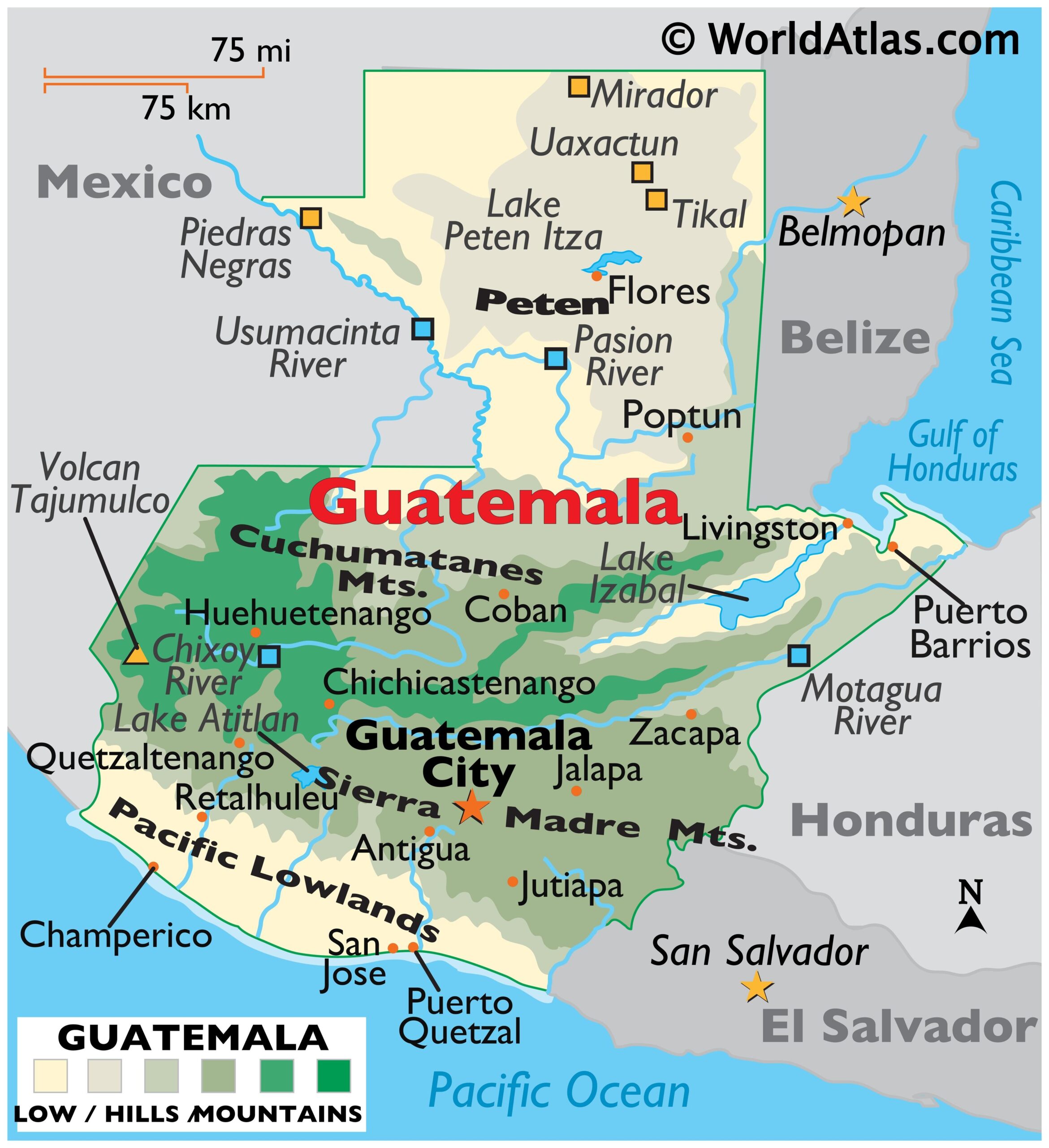 Guatemala Maps Facts World Atlas Guatemala Maps Facts World Atlas