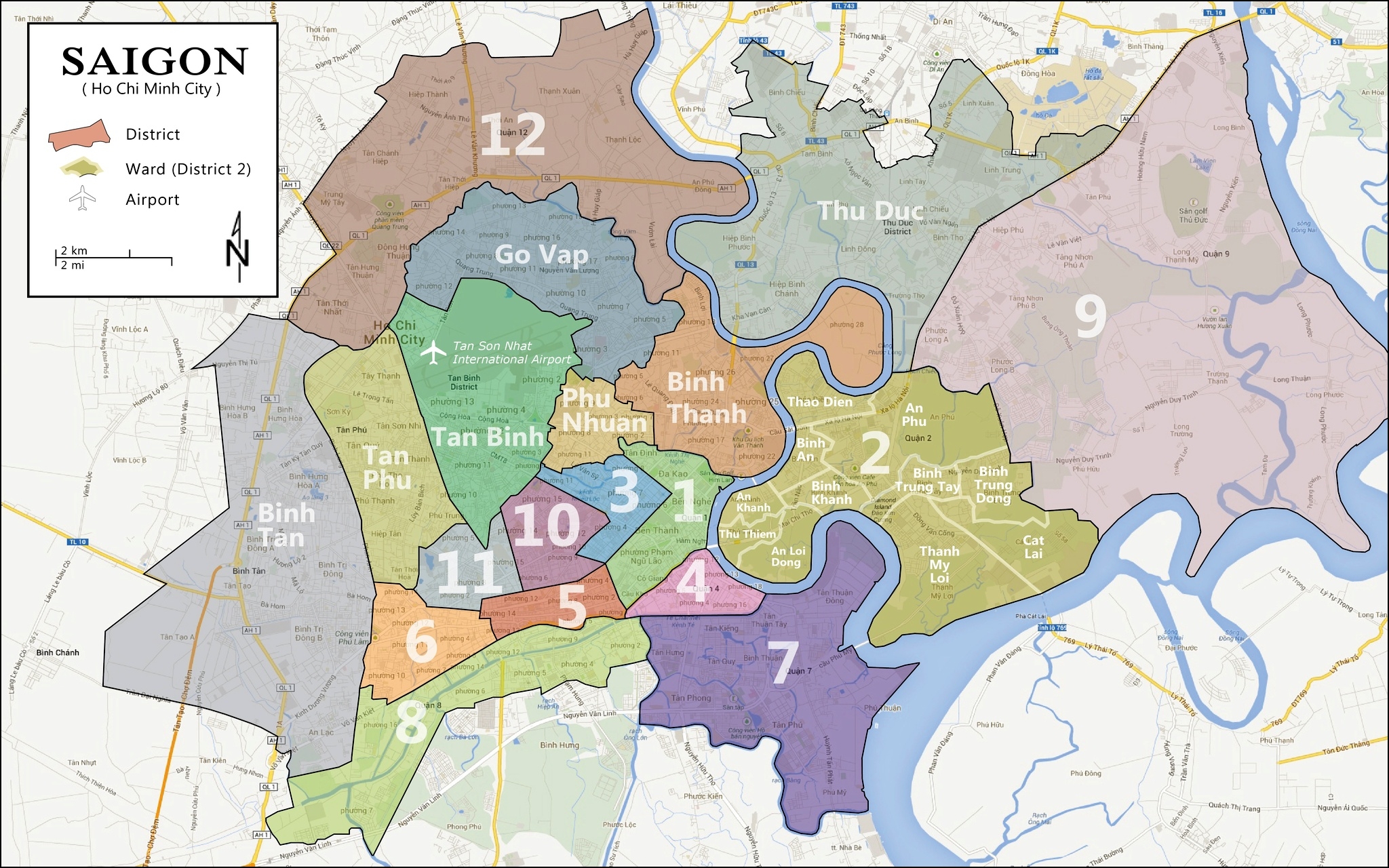 HCMC District Map 2026 Guide To Live Travel In Ho Chi Minh