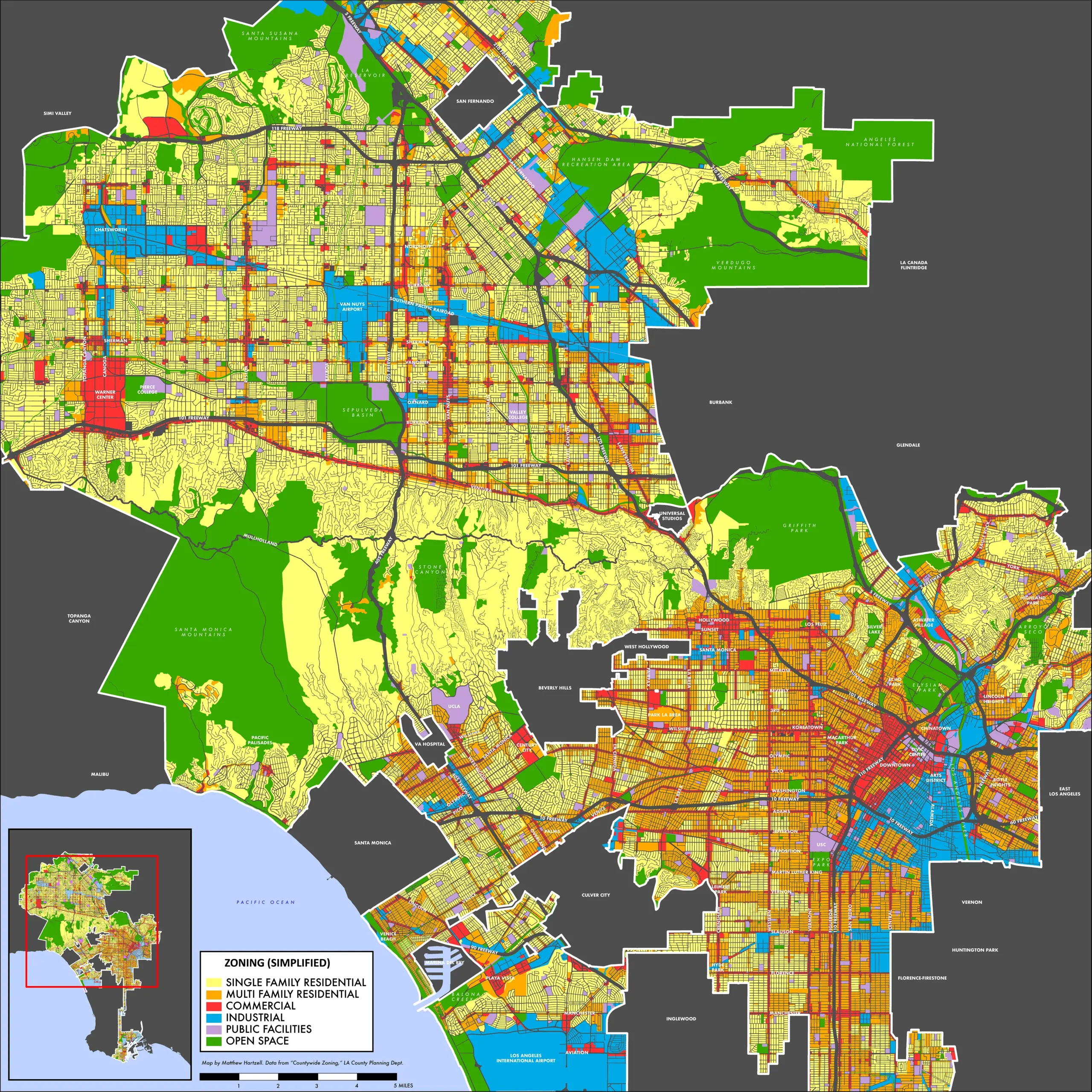 High Resolution Zoning Map Of Los Angeles 5000 X 5000 R urbanplanning High Resolution Zoning Map Of Los Angeles 5000 X 5000 R urbanplanning