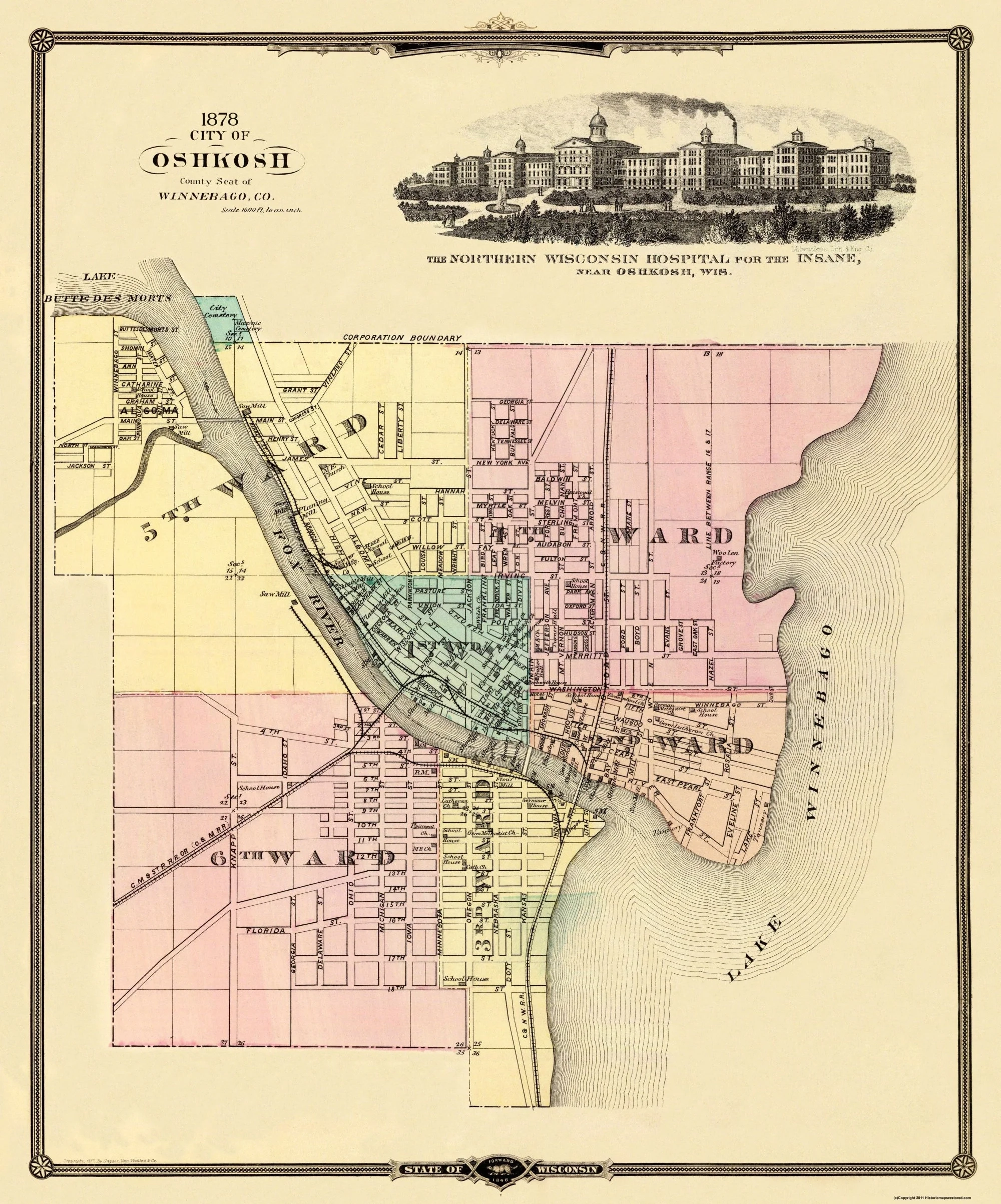 Historic City Map Oshkosh Wisconsin Snyder 1878 23 X 27 69 Vintage Wall Art Walmart Historic City Map Oshkosh Wisconsin Snyder 1878 23 X 27 69 Vintage Wall Art Walmart