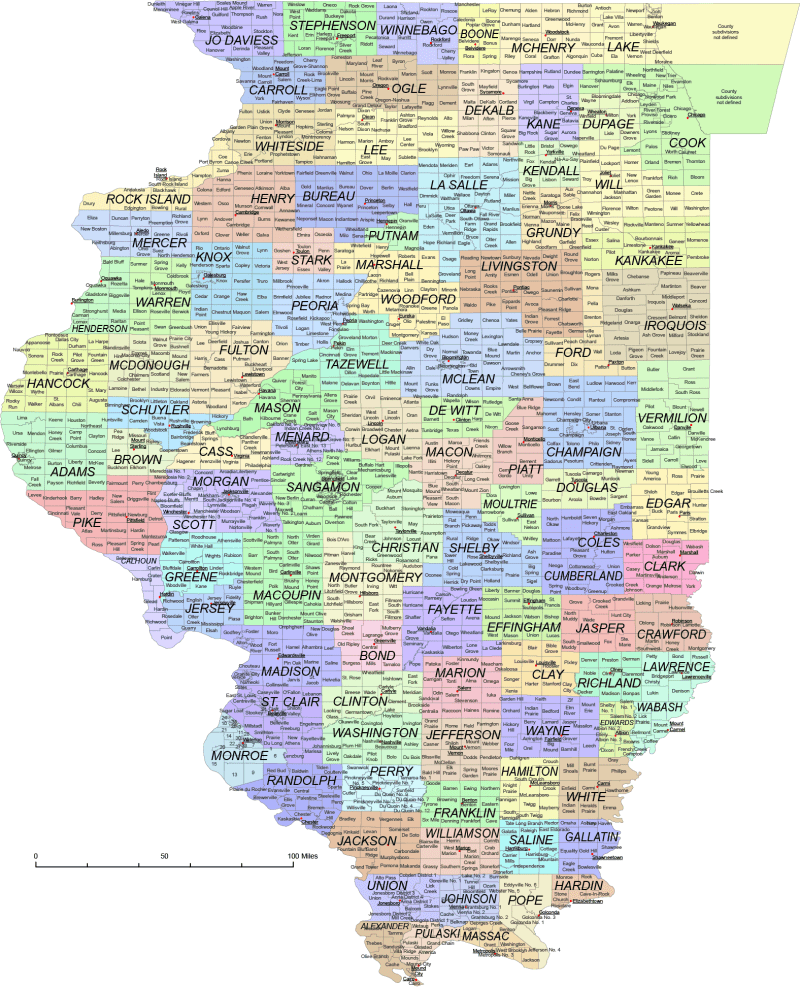 counties of illinois map and cities counties of illinois map and cities