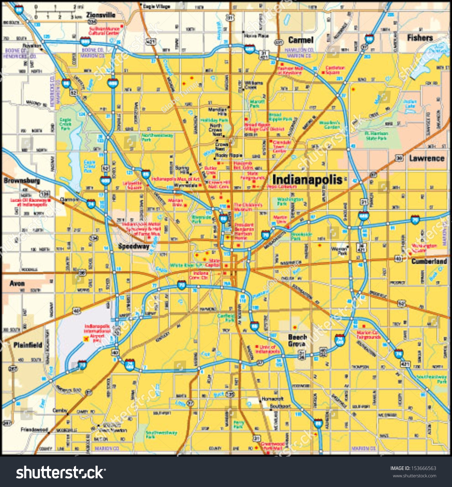 city map indianapolis
