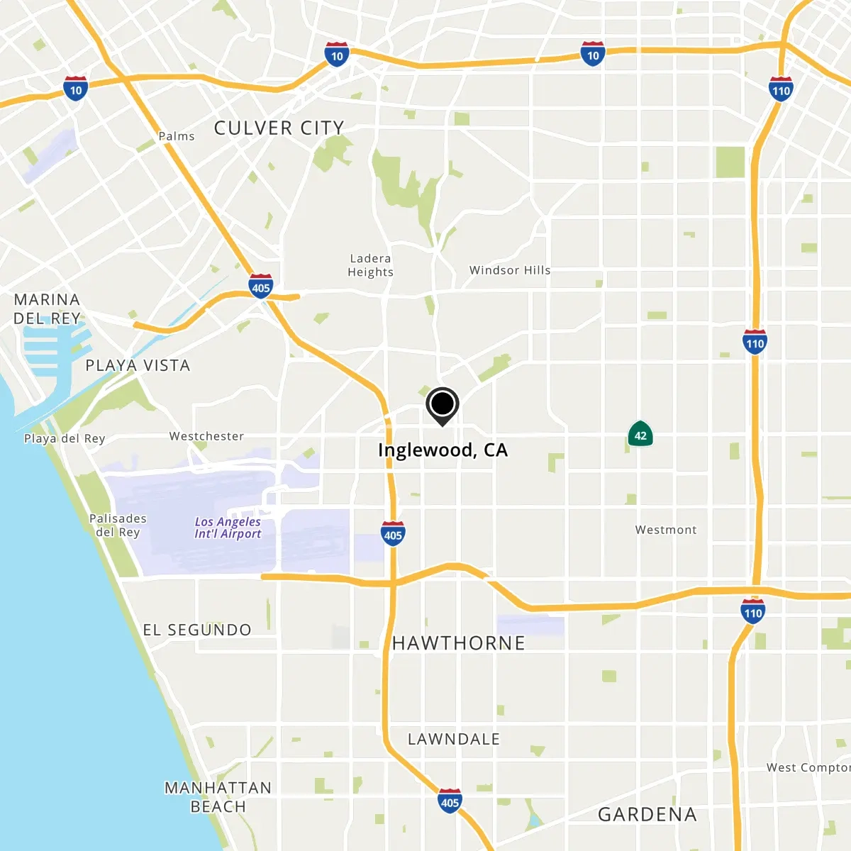 Inglewood CA Map Directions MapQuest Inglewood CA Map Directions MapQuest