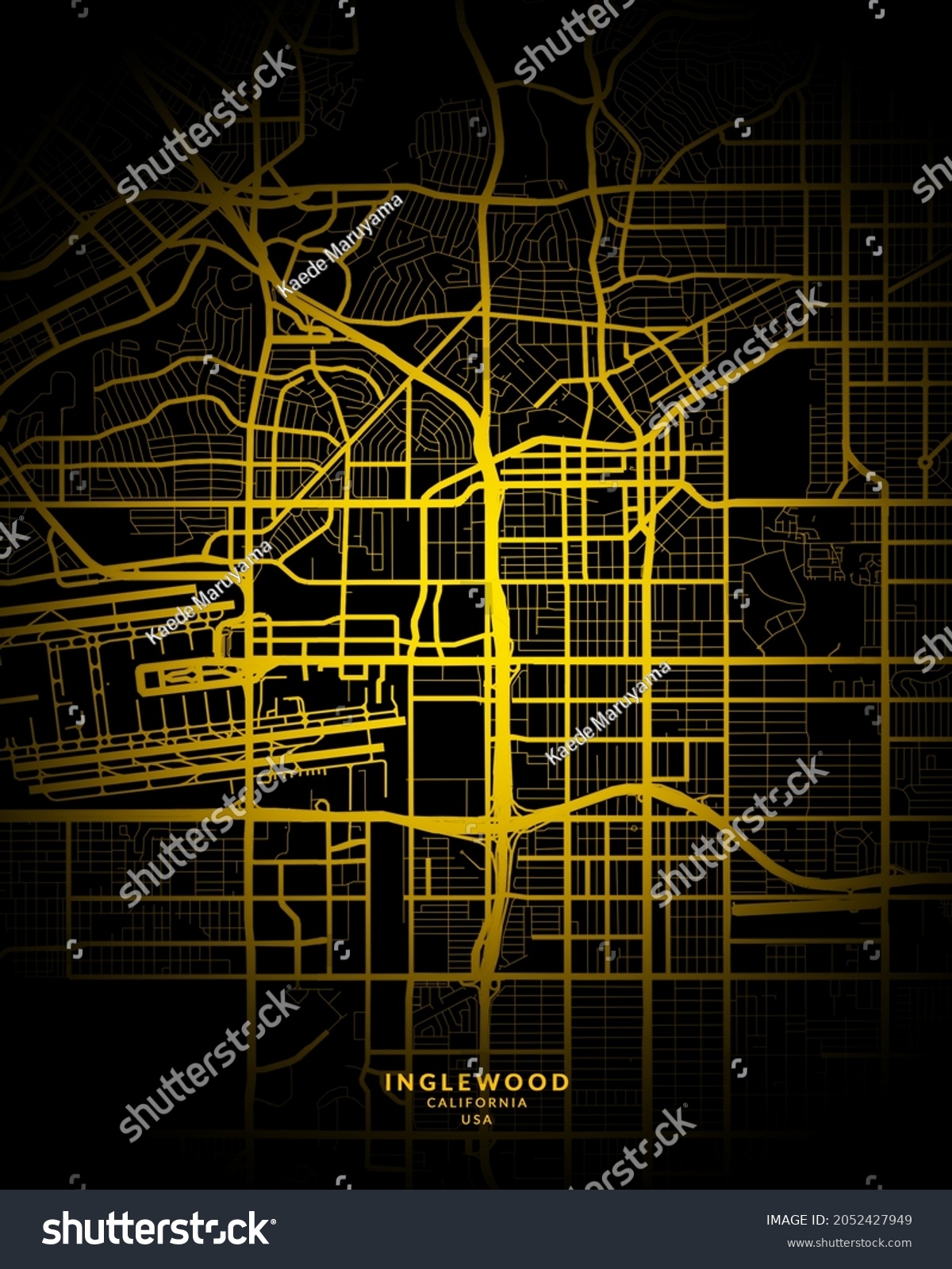 Inglewood California United States City Map Stock Illustration 2052427949 Shutterstock Inglewood California United States City Map Stock Illustration 2052427949 Shutterstock