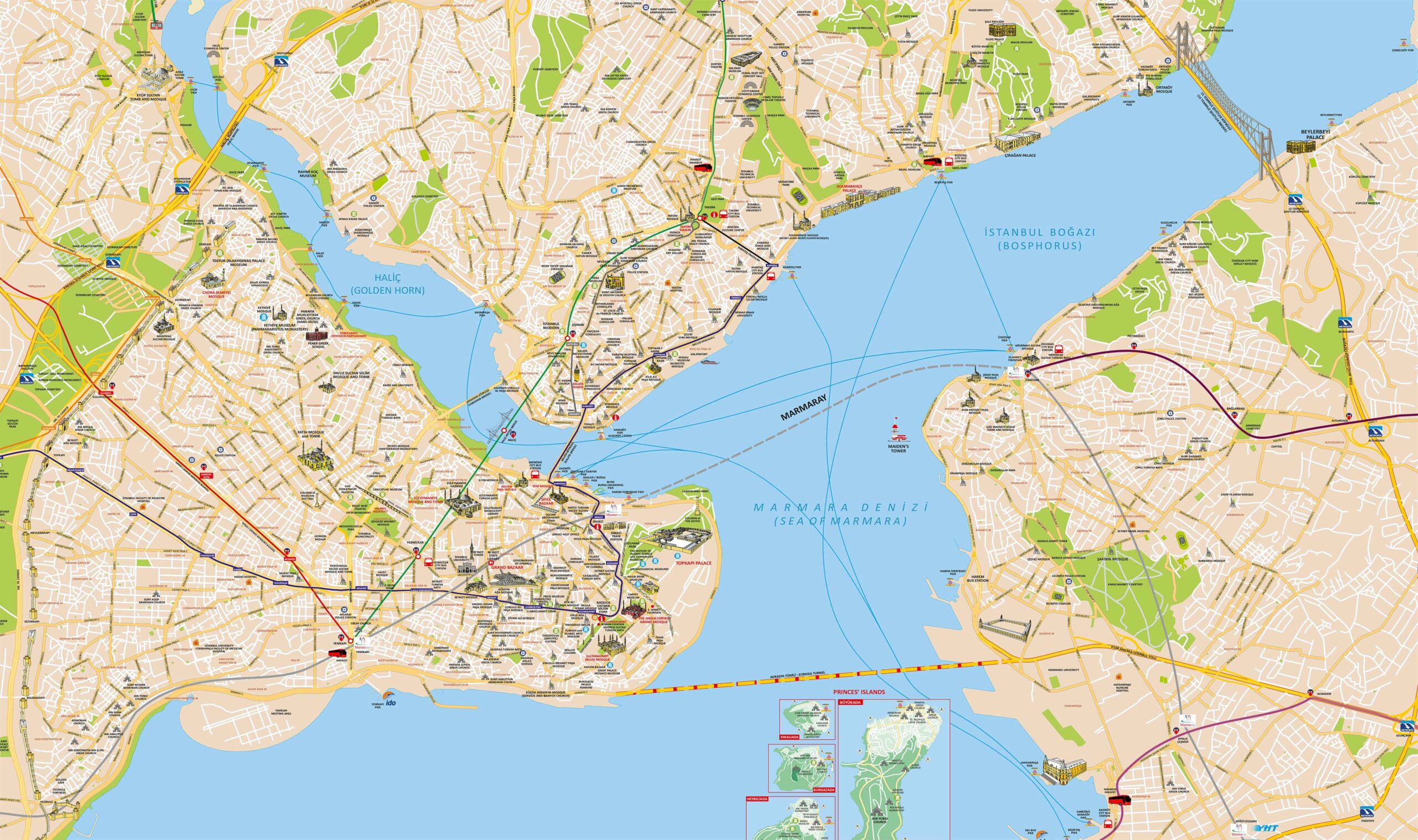 Istanbul City Maps 15 Iconic Routes To Explore The City