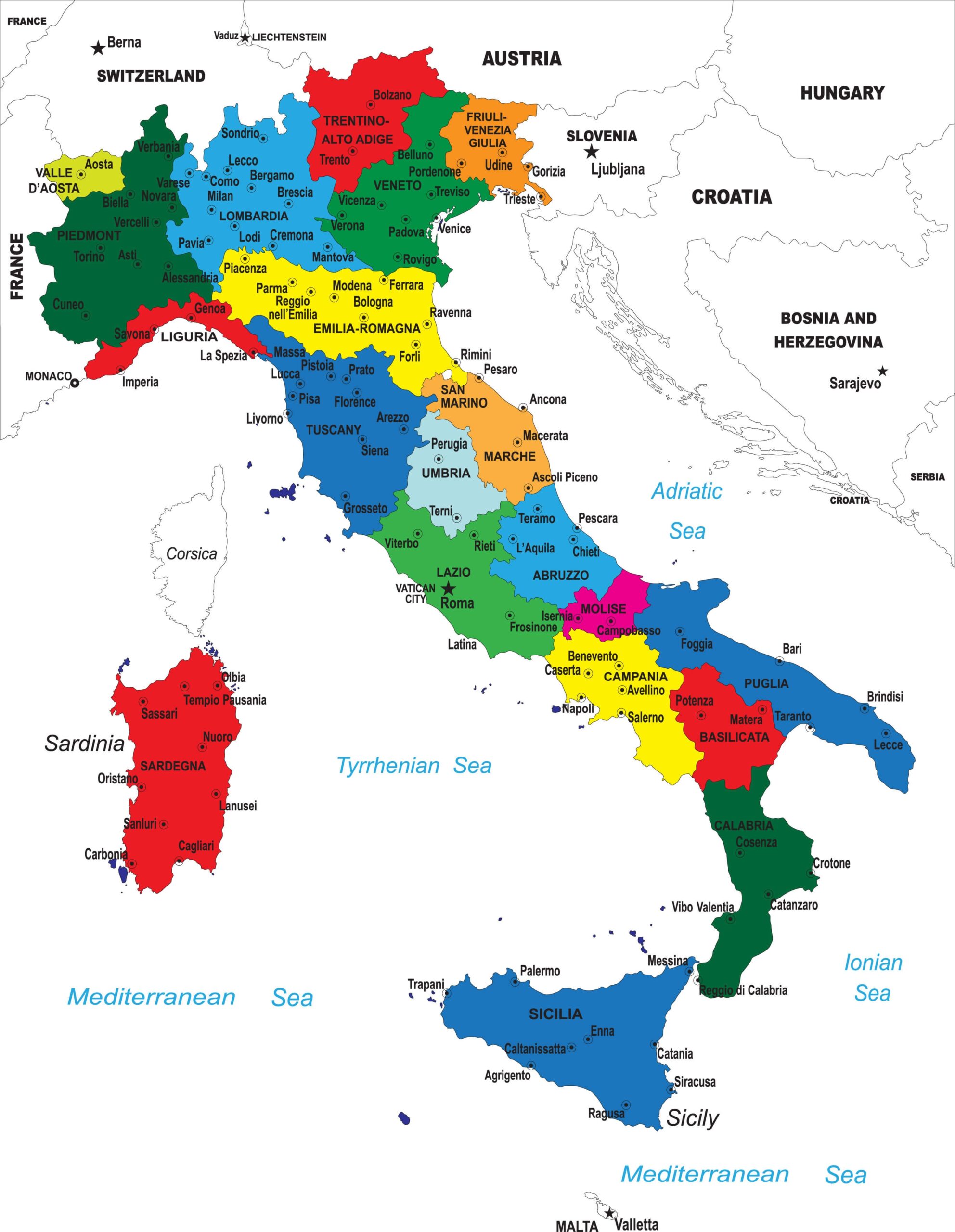 Italy Map Guide Of The World Italy Map Guide Of The World
