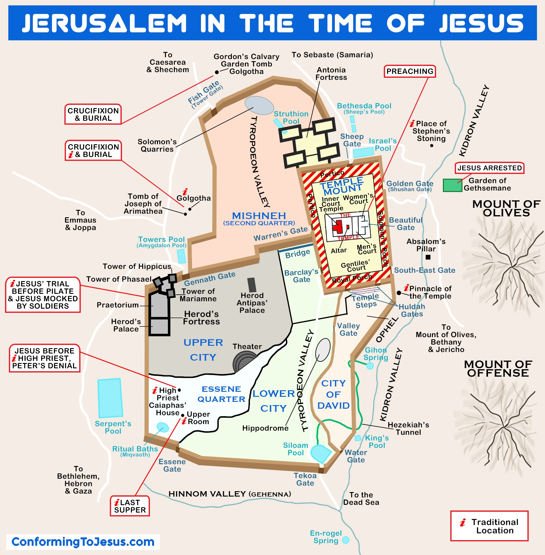 Jerusalem In Jesus Time Map New Testament Times Jerusalem Jerusalem In Jesus Time Map New Testament Times Jerusalem