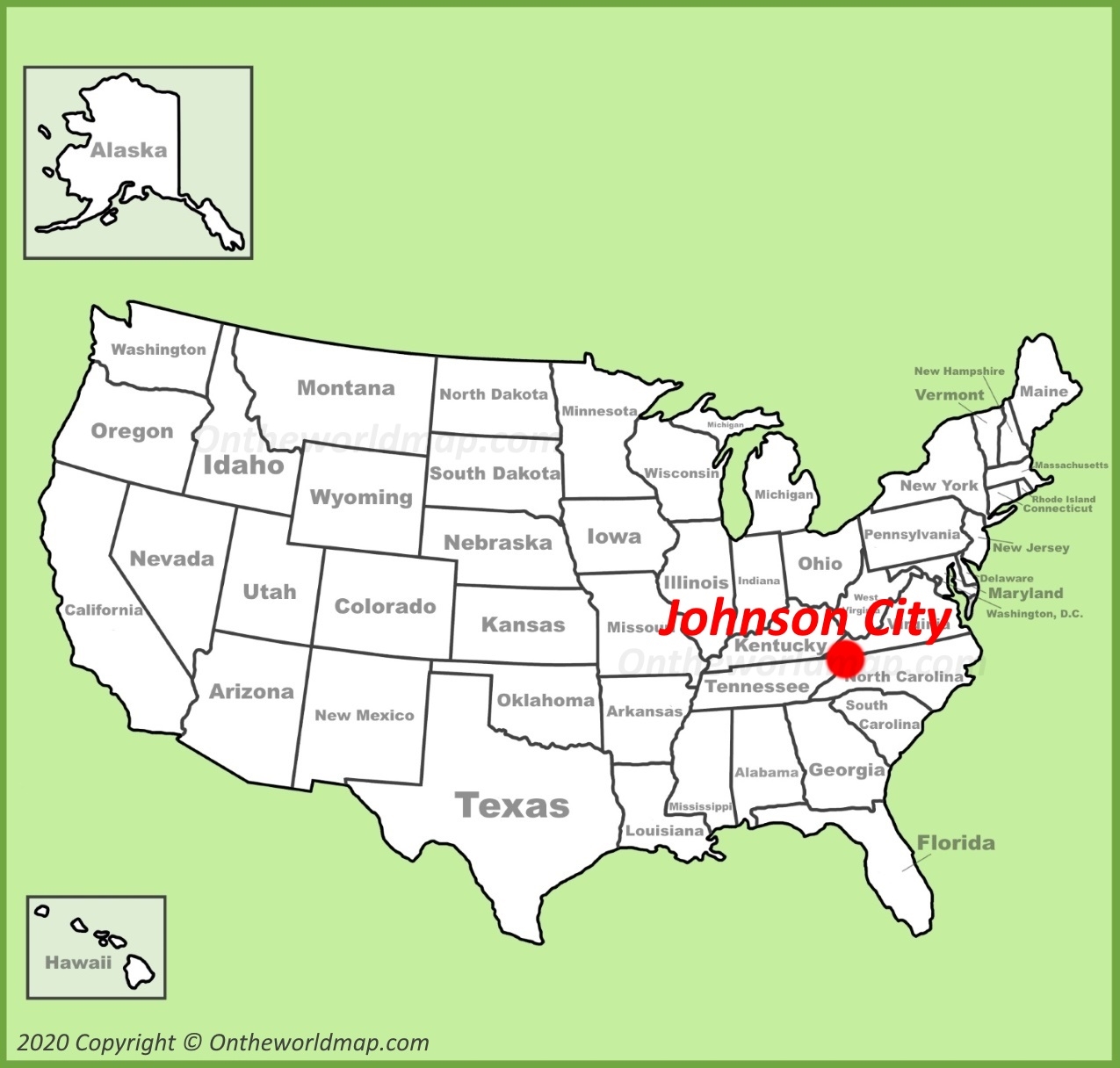 johnson city map johnson city map