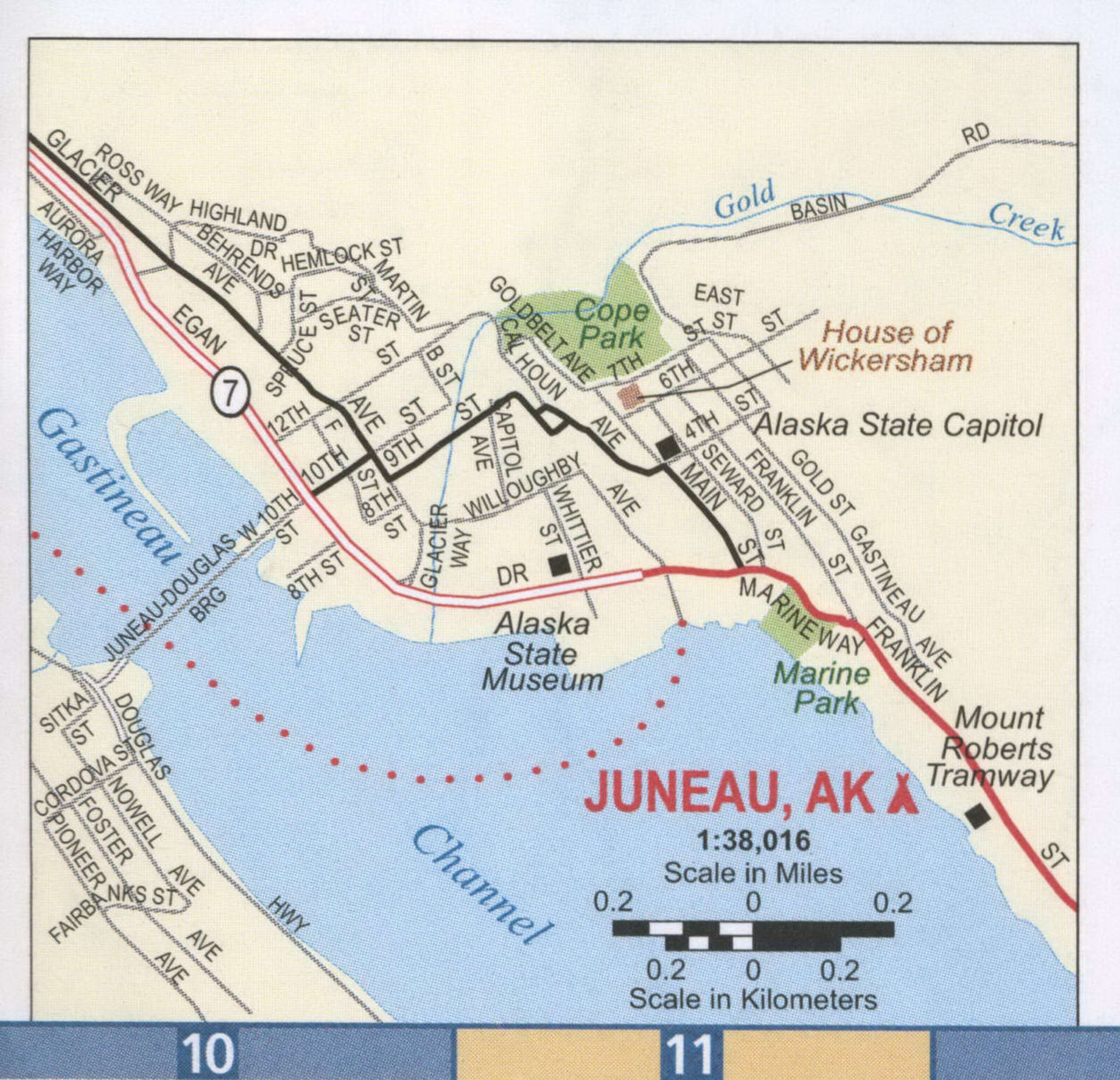 Juneau AK Road Map Free Map Highway Juneau City And Surrounding Area