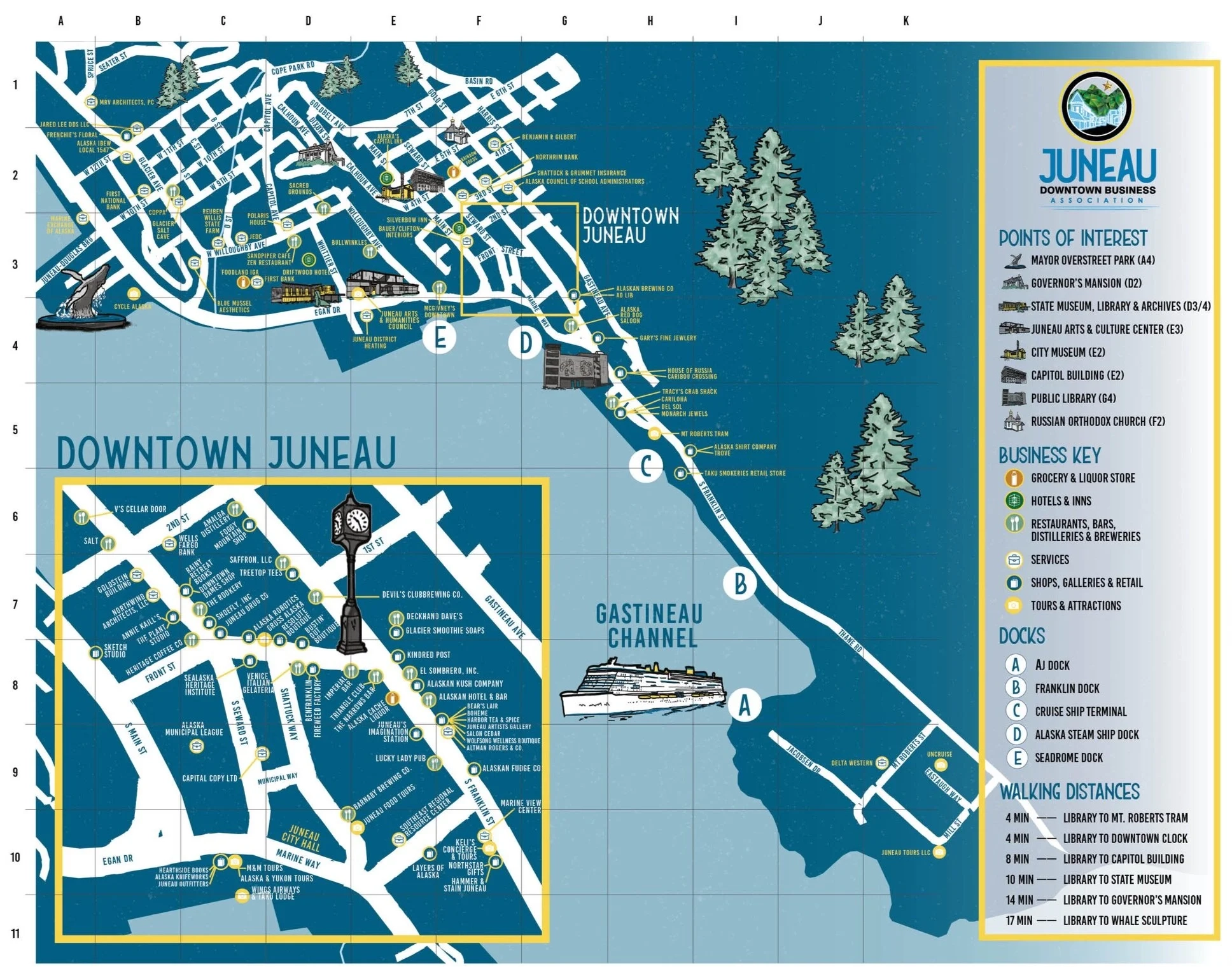 city map of juneau alaska