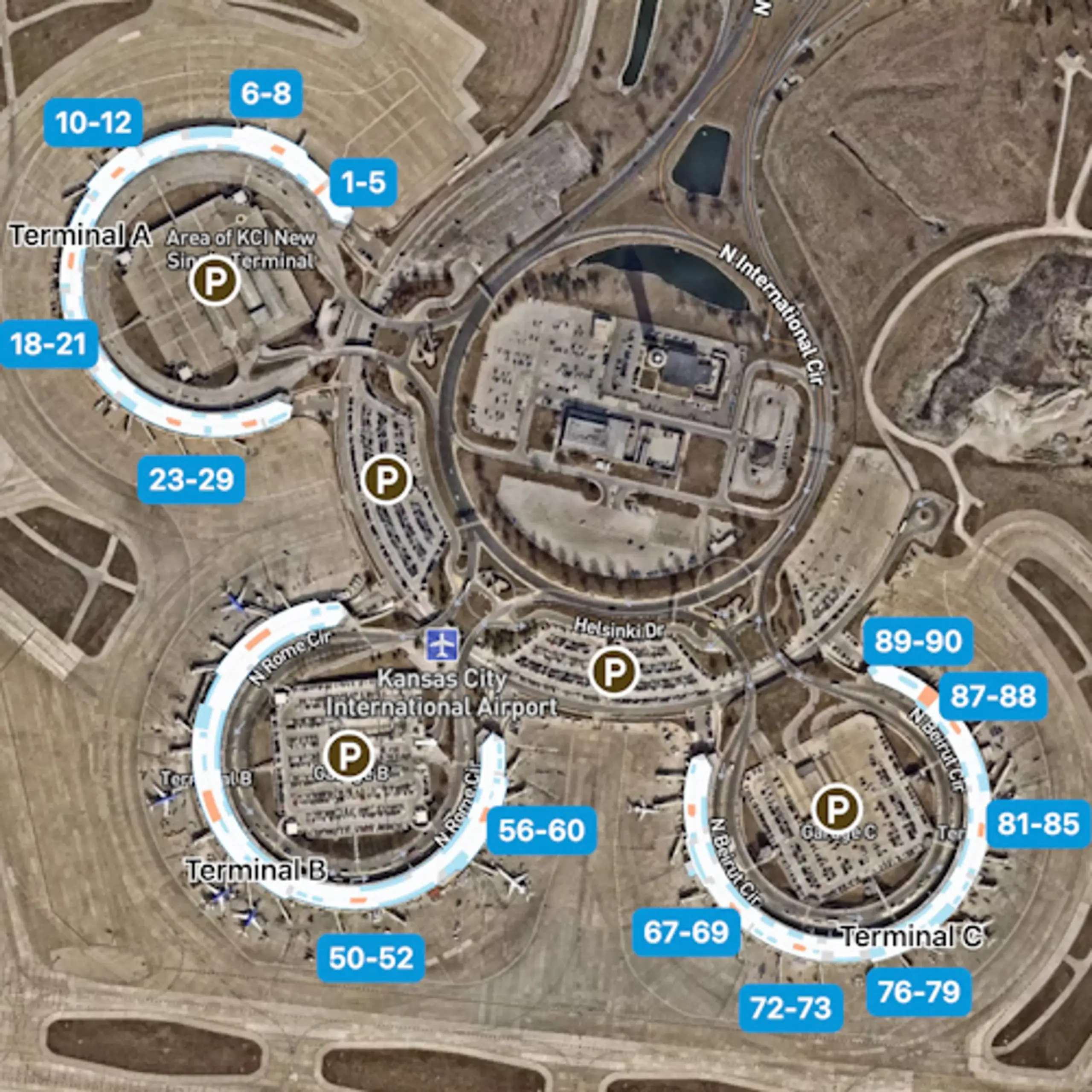 Kansas City Airport Map Guide To MCI s Terminals Kansas City Airport Map Guide To MCI s Terminals
