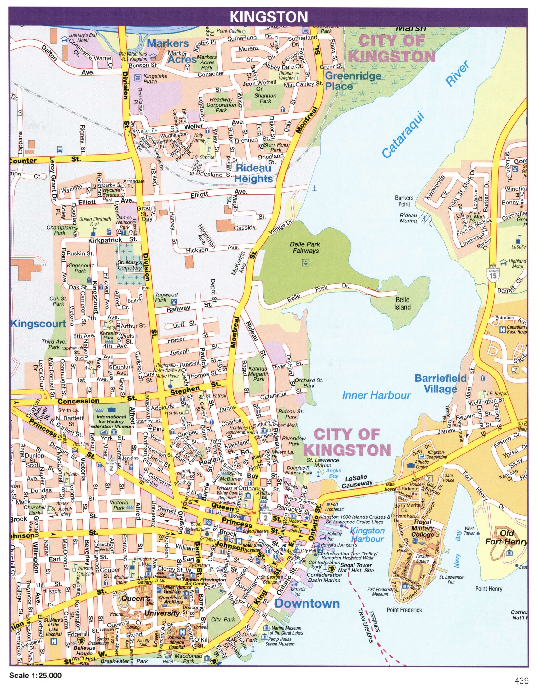 city map kingston city map kingston