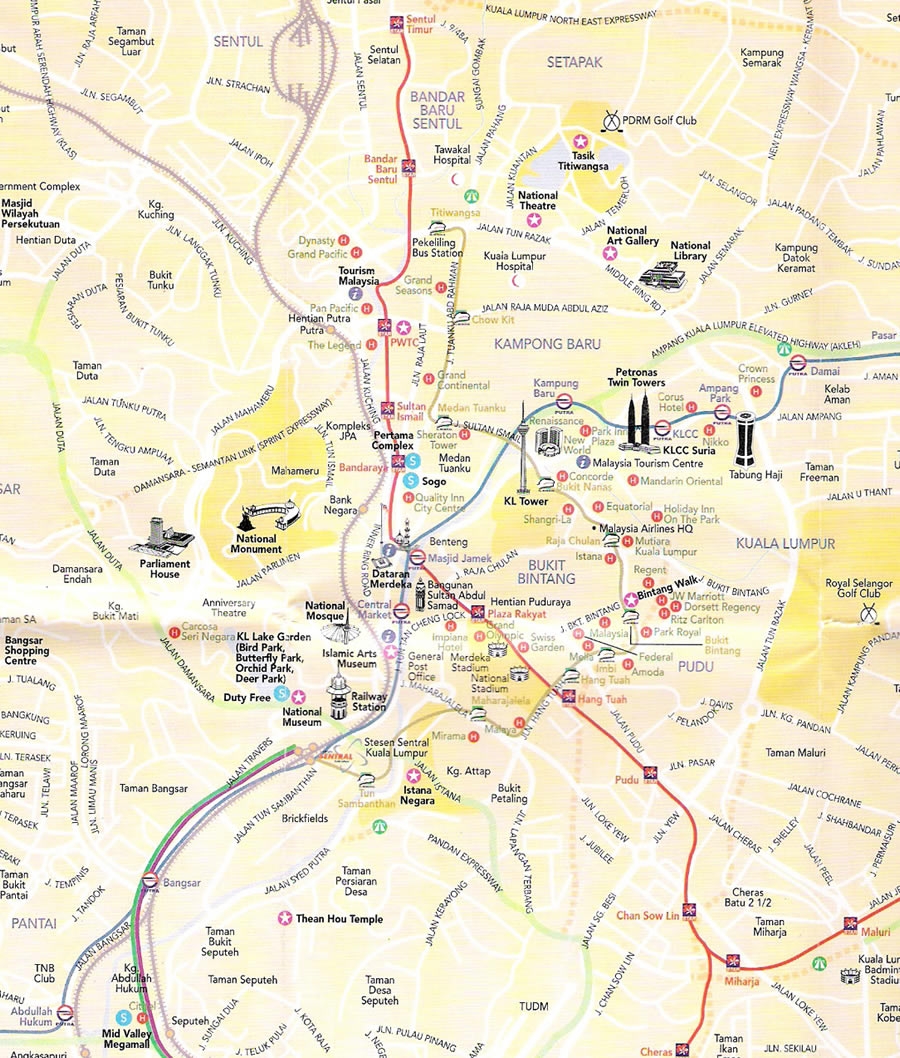 Kuala Lumpur Map And Kuala Lumpur Satellite Images