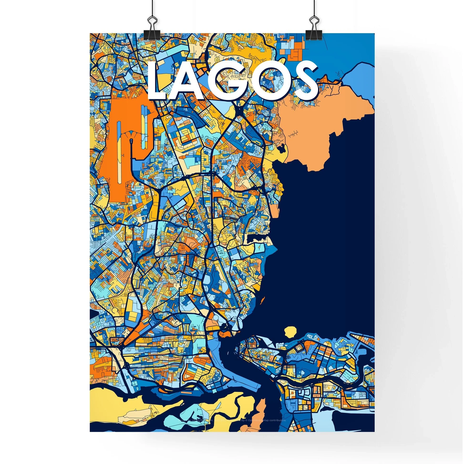 lagos nigeria city map lagos nigeria city map