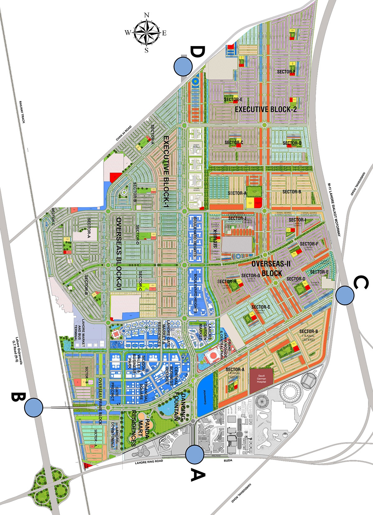 lahore city map