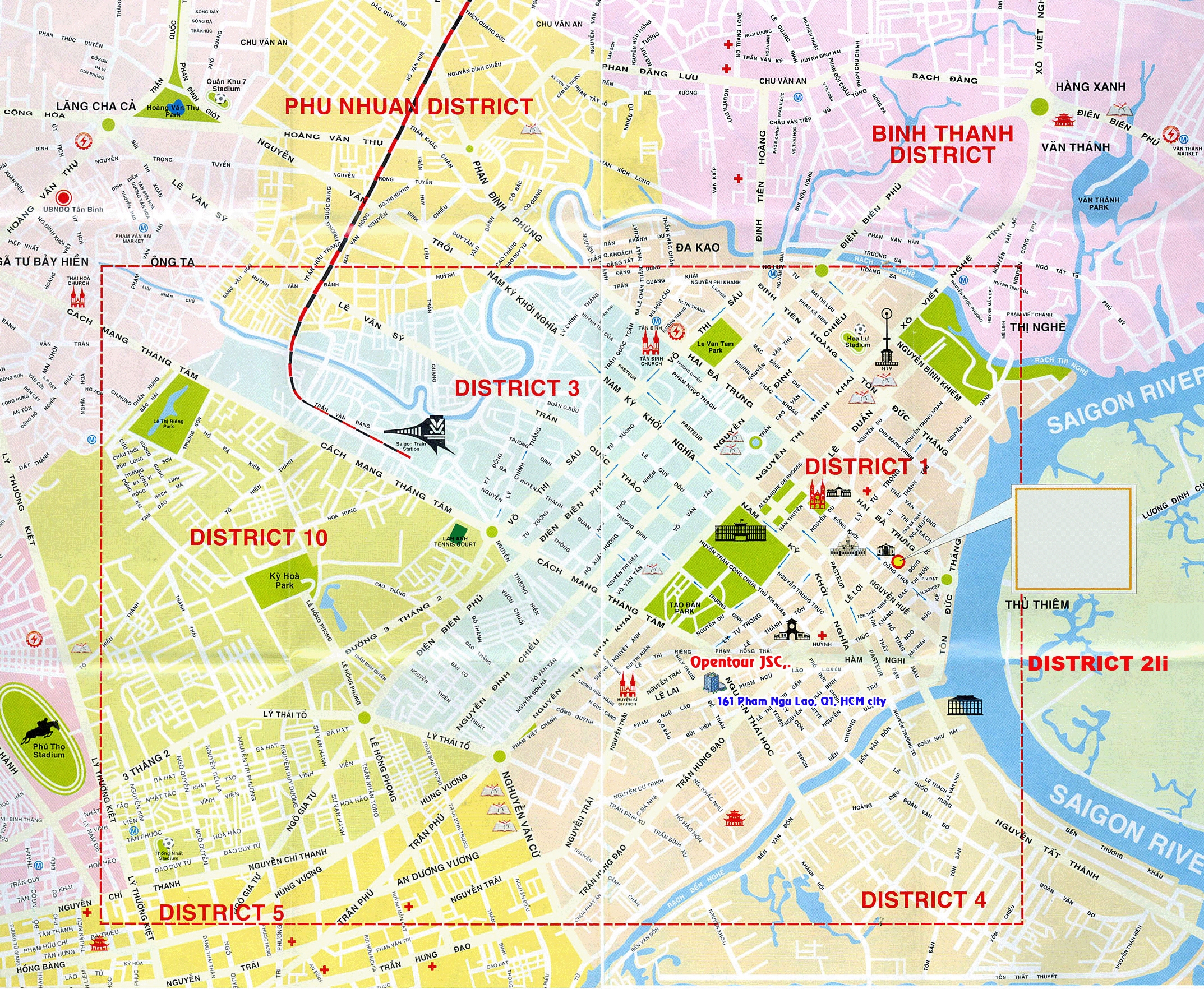 Large Detailed Map Of Ho Chi Minh City Ho Chi Minh City Large Detailed Map Vidiani Maps Of All Countries In One Place