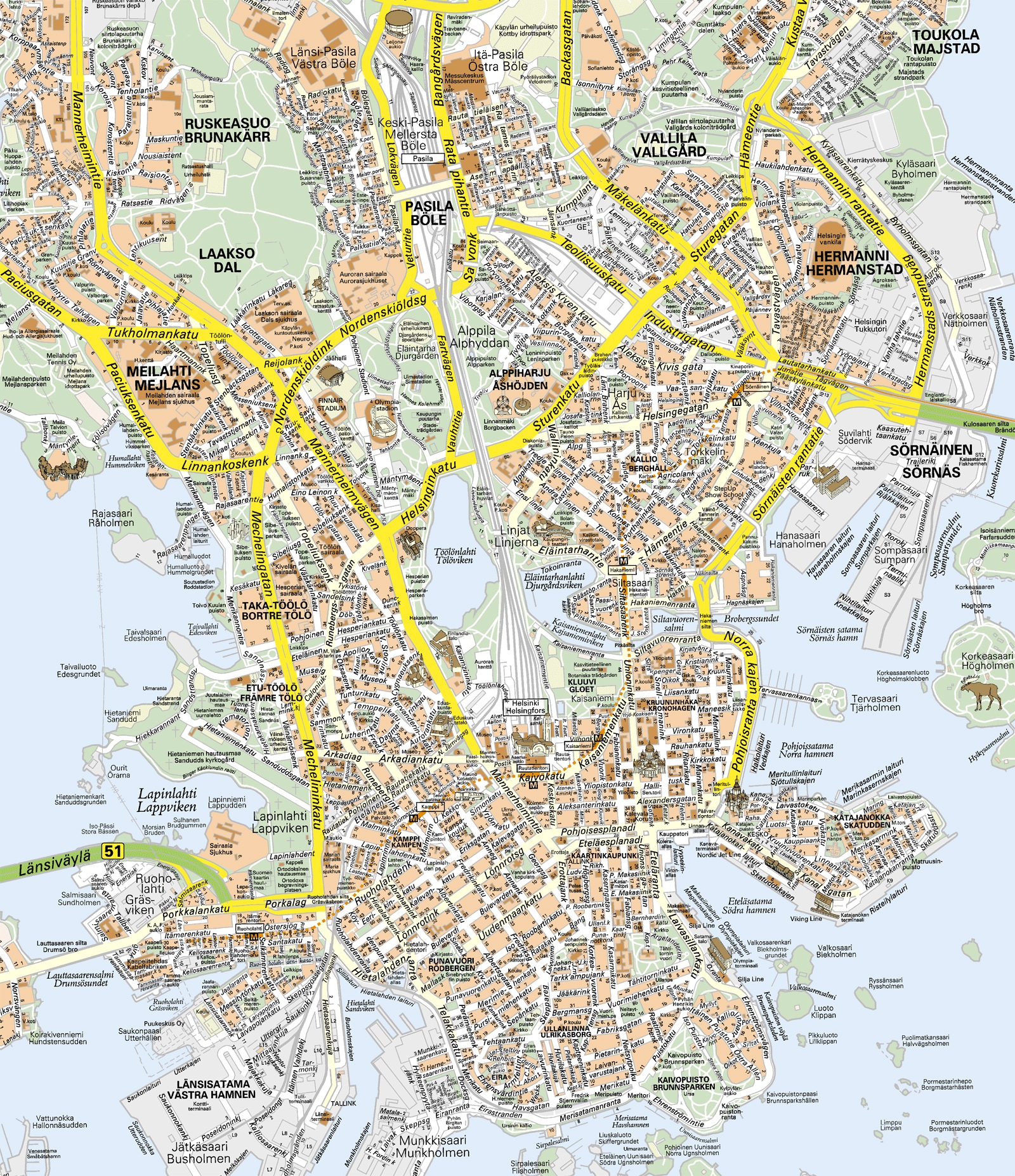 city map helsinki