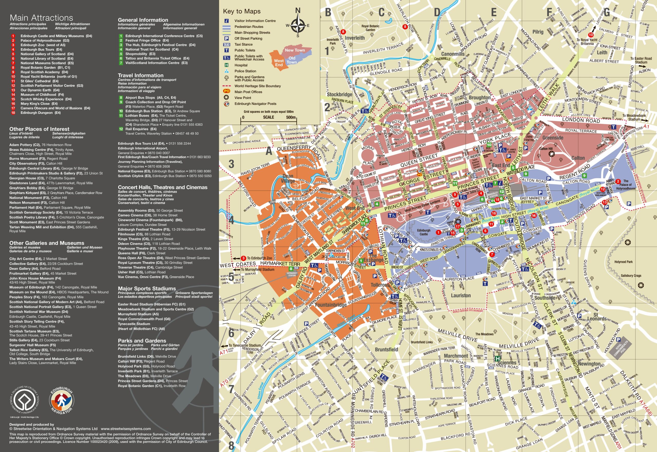 city map of edinburgh