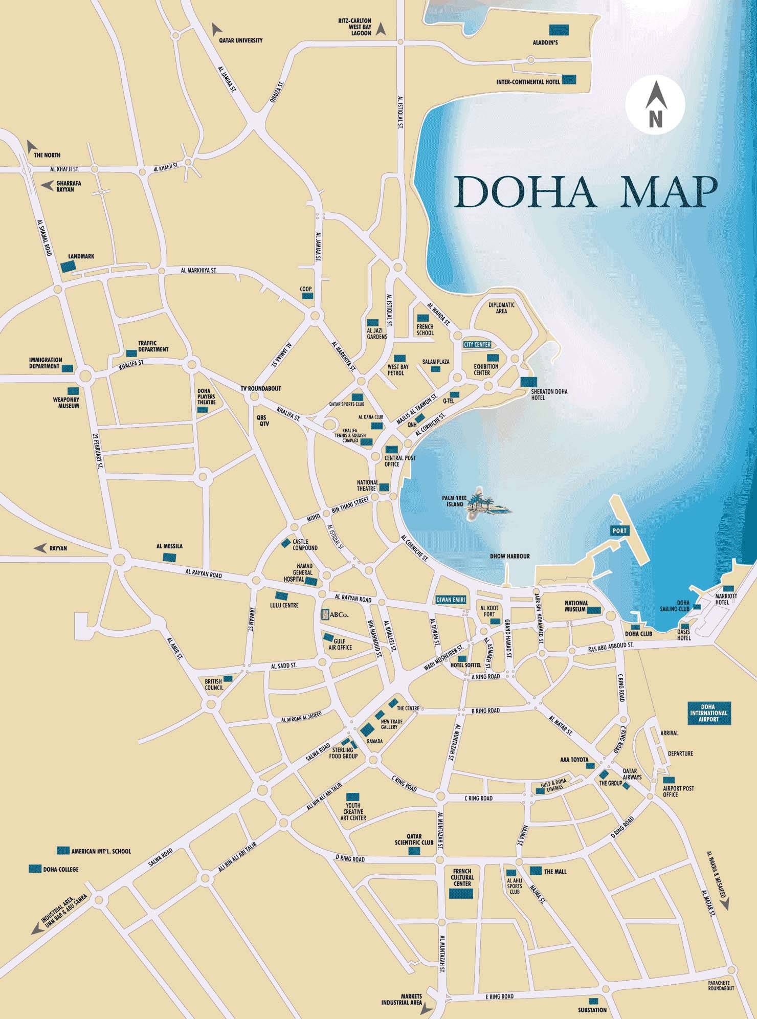 city map doha