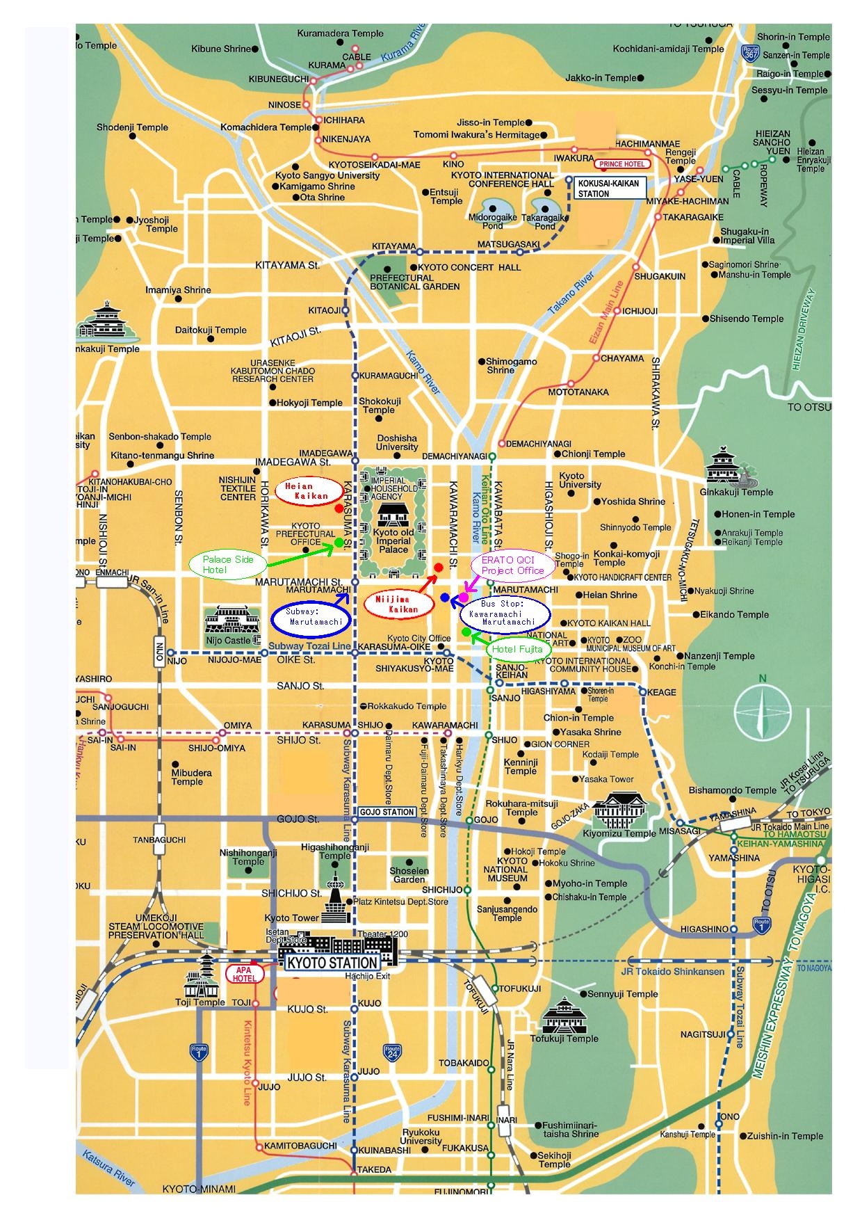 Large Kyoto Maps For Free Download And Print High Resolution And Detailed Maps Large Kyoto Maps For Free Download And Print High Resolution And Detailed Maps