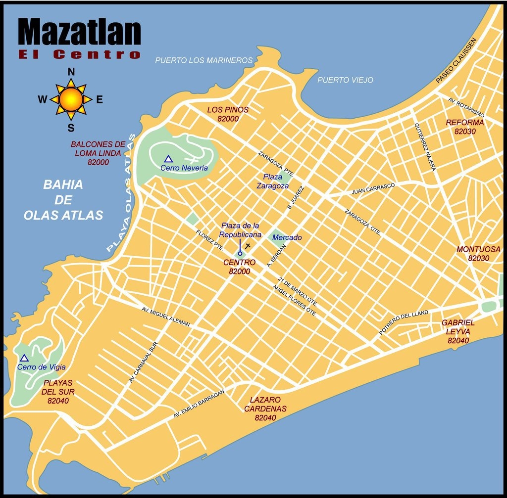 Large Mazatlan Maps For Free Download And Print High Resolution And Detailed Maps