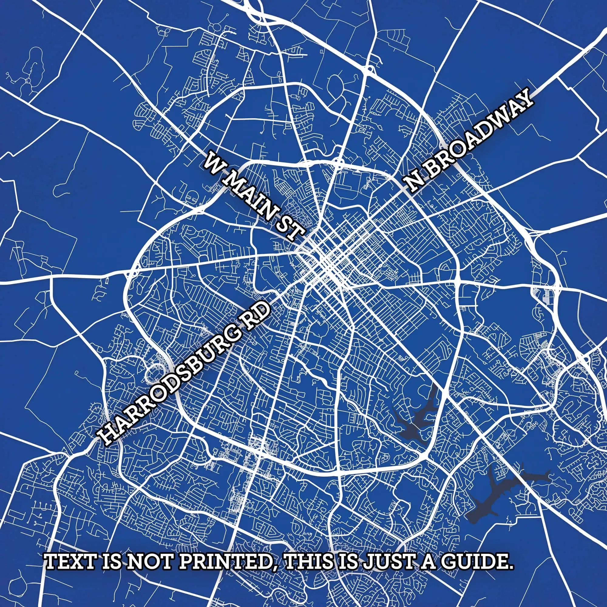 Lexington Kentucky Map Art By City Prints The Map Shop
