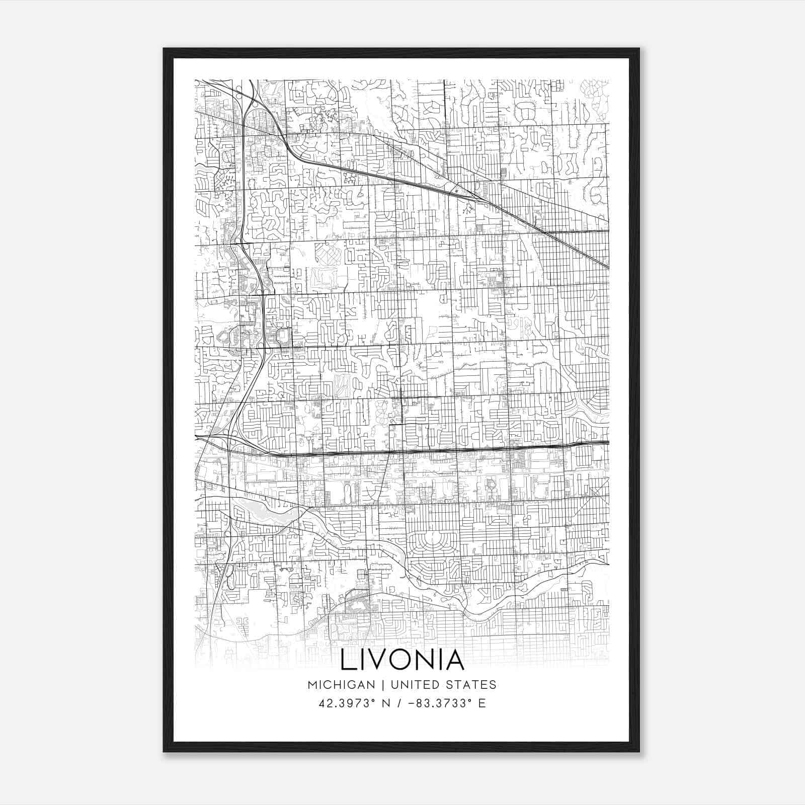 livonia city map livonia city map