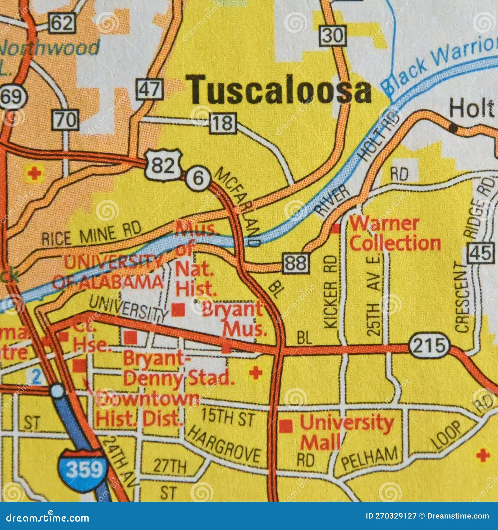 tuscaloosa city map tuscaloosa city map