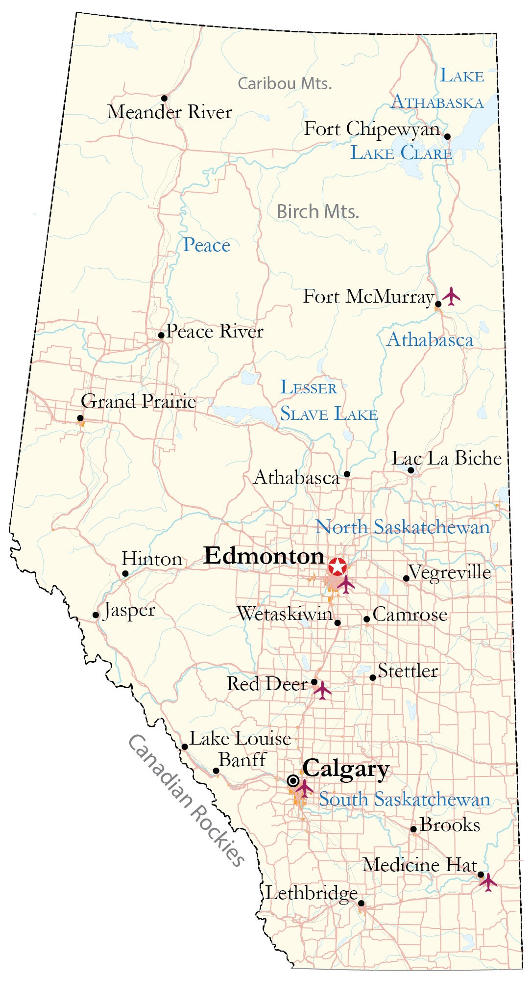 city map of edmonton alberta