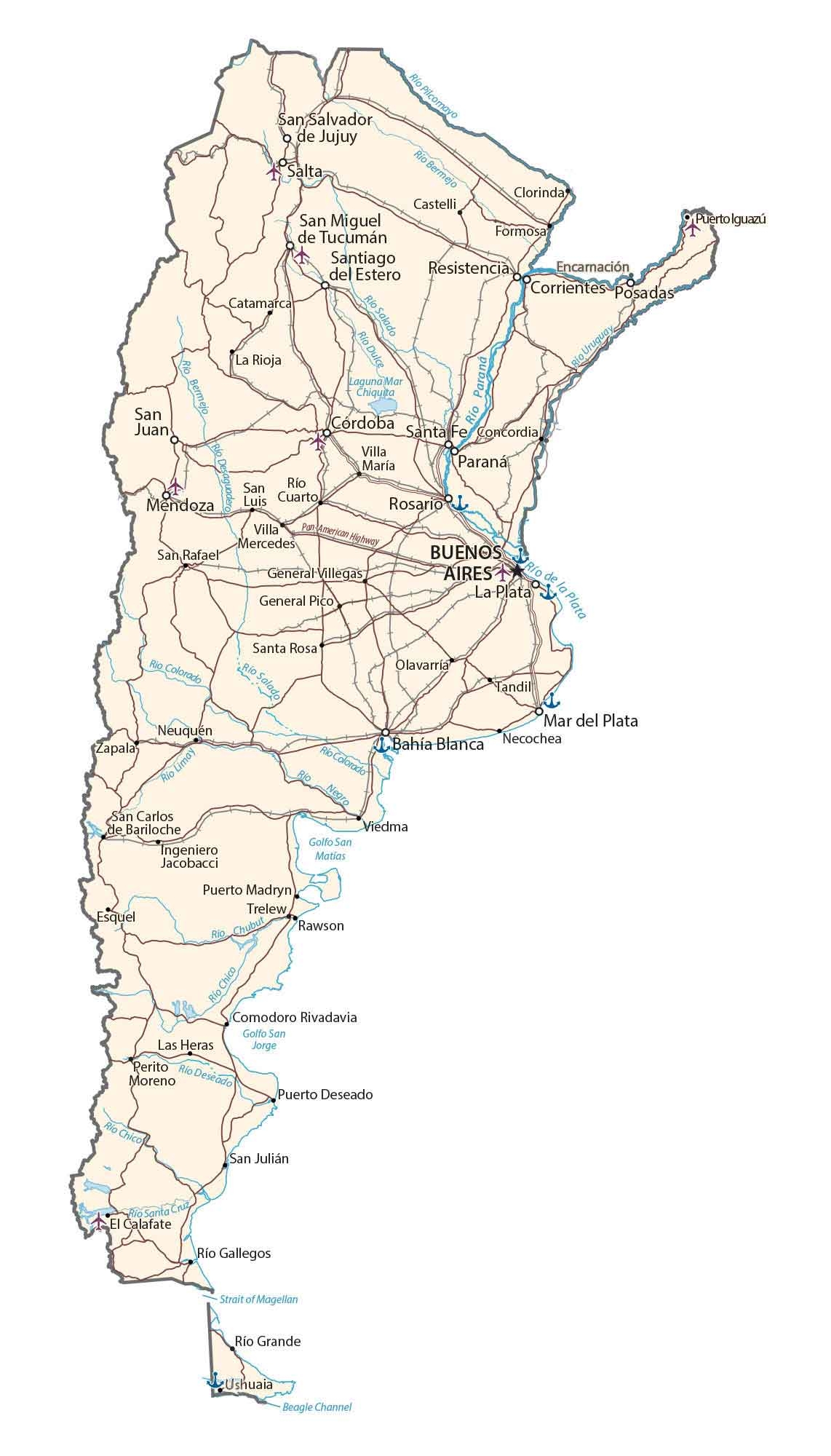 Map Of Argentina GIS Geography