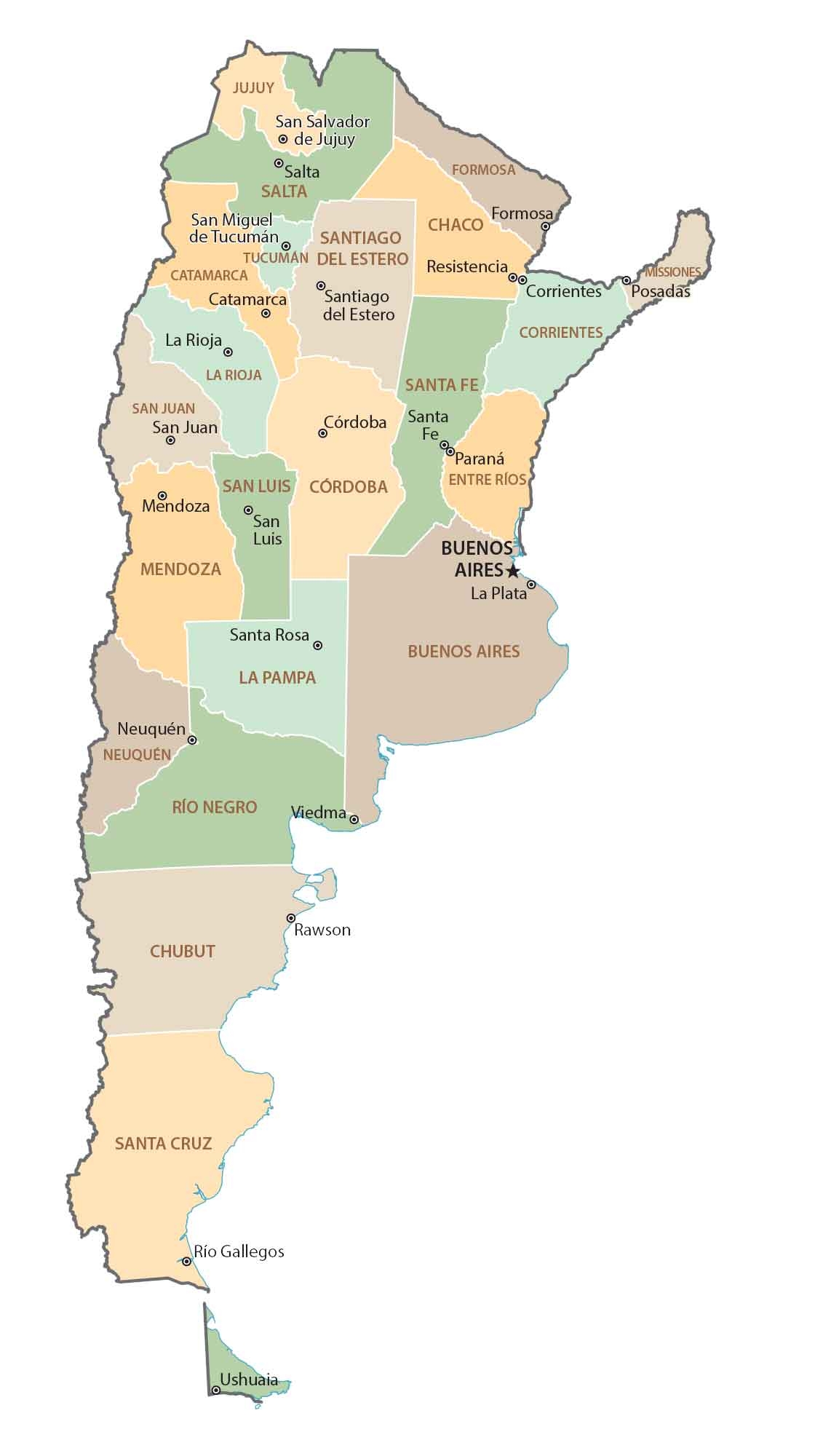 Map Of Argentina GIS Geography